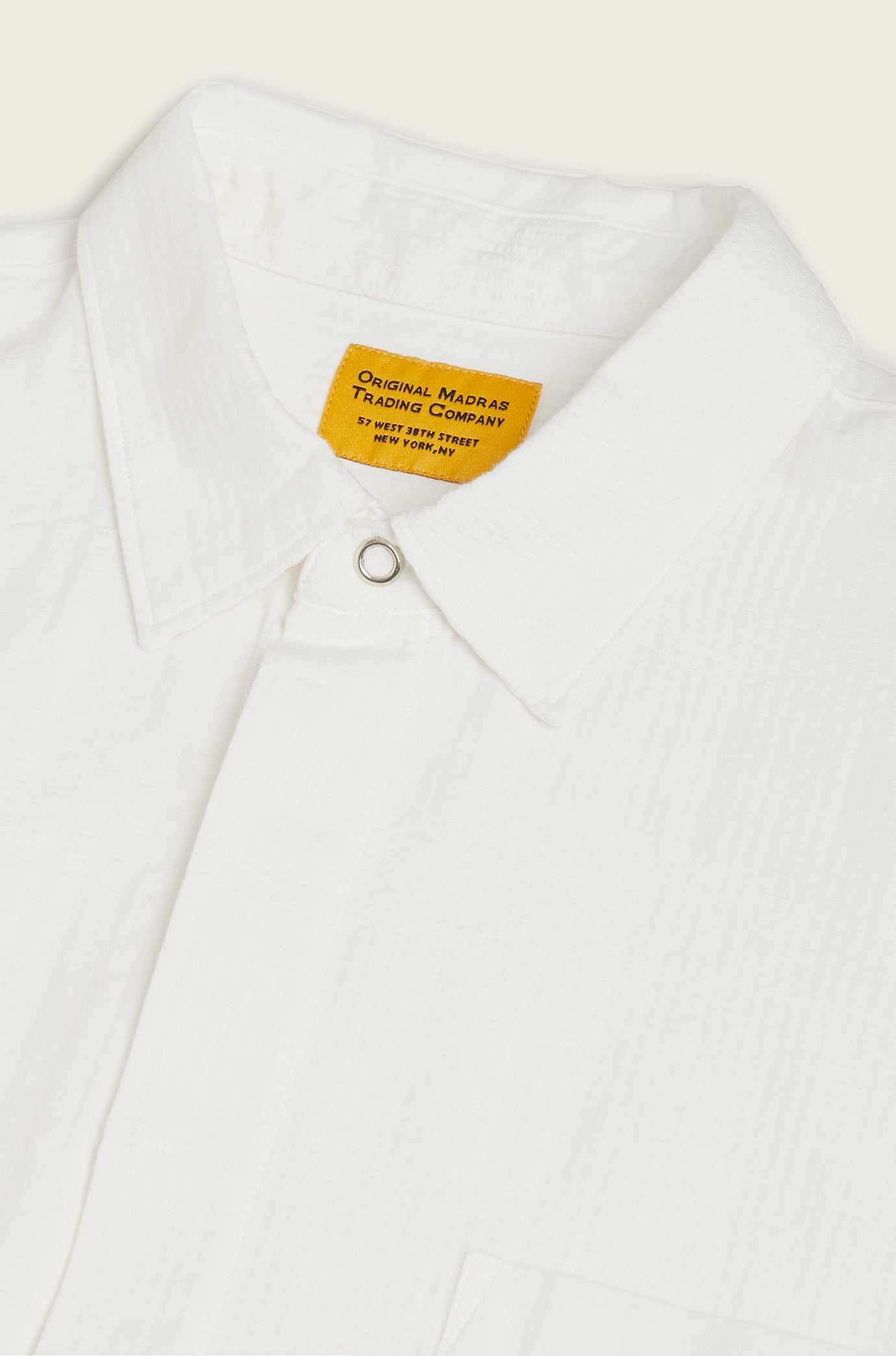 Snap Fly Lax Short Sleeve Shirt - White