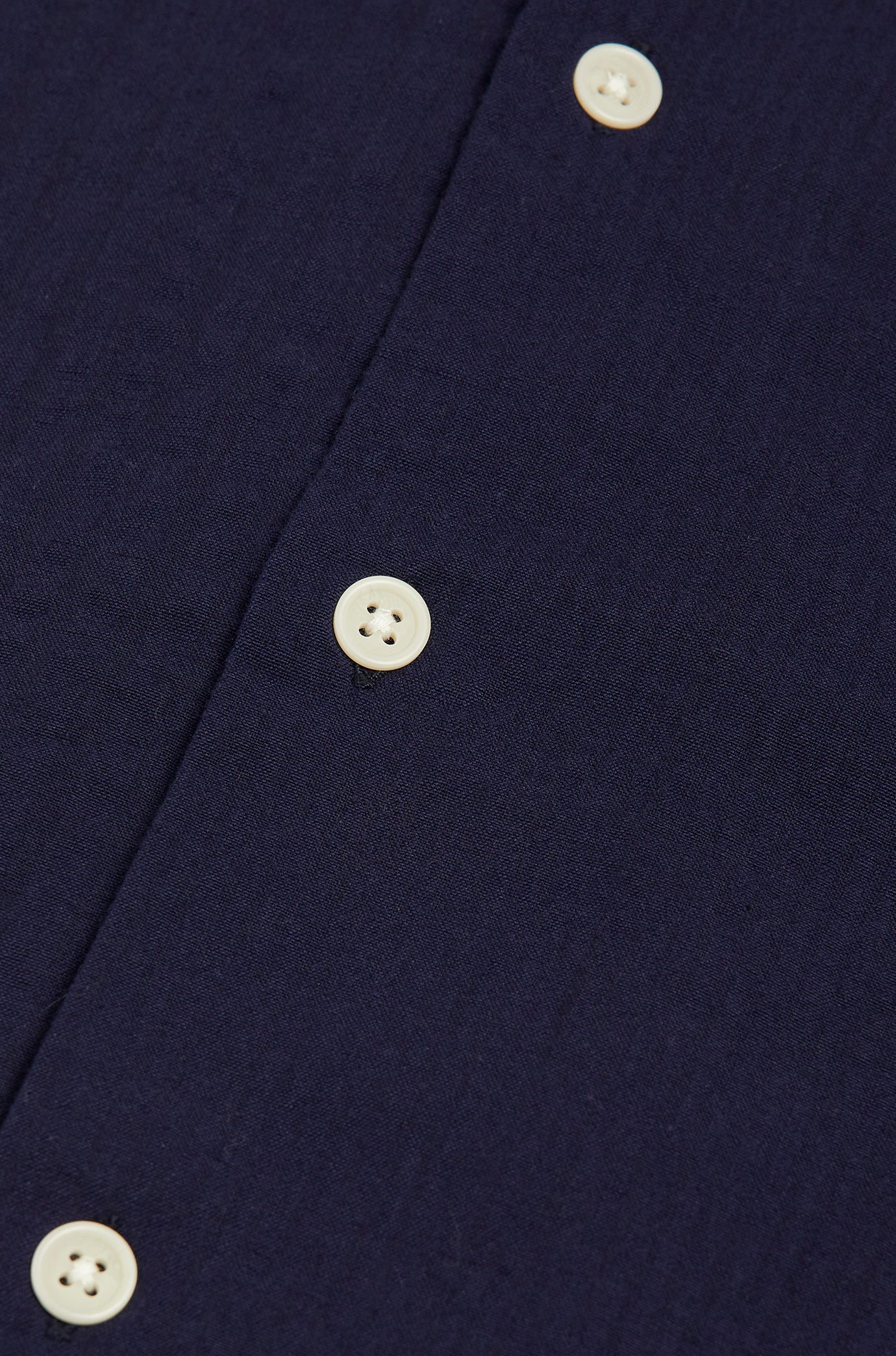 Cuban Short Sleeve Shirt - Navy