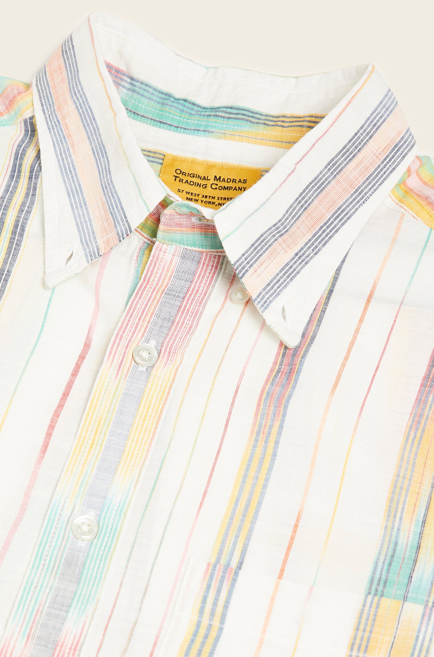 Classic Button Down Collar Shirt - Multi Stripe