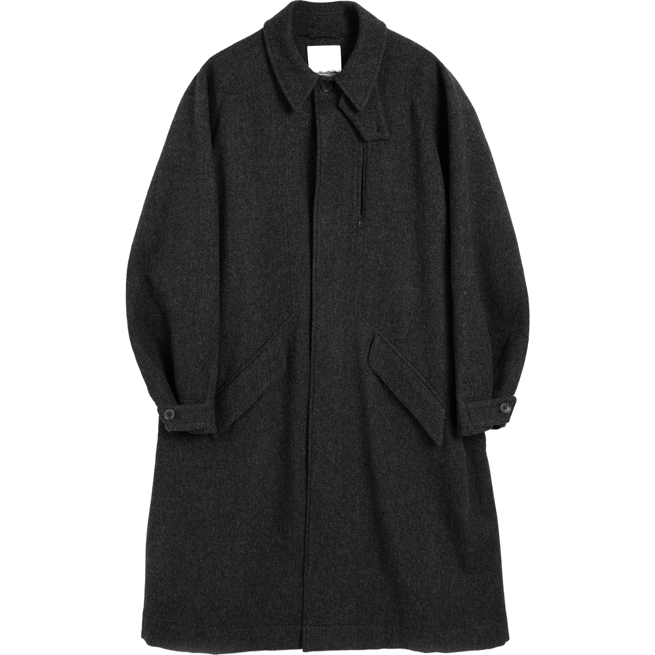 Tyrell Trench Coat - Grey Melange