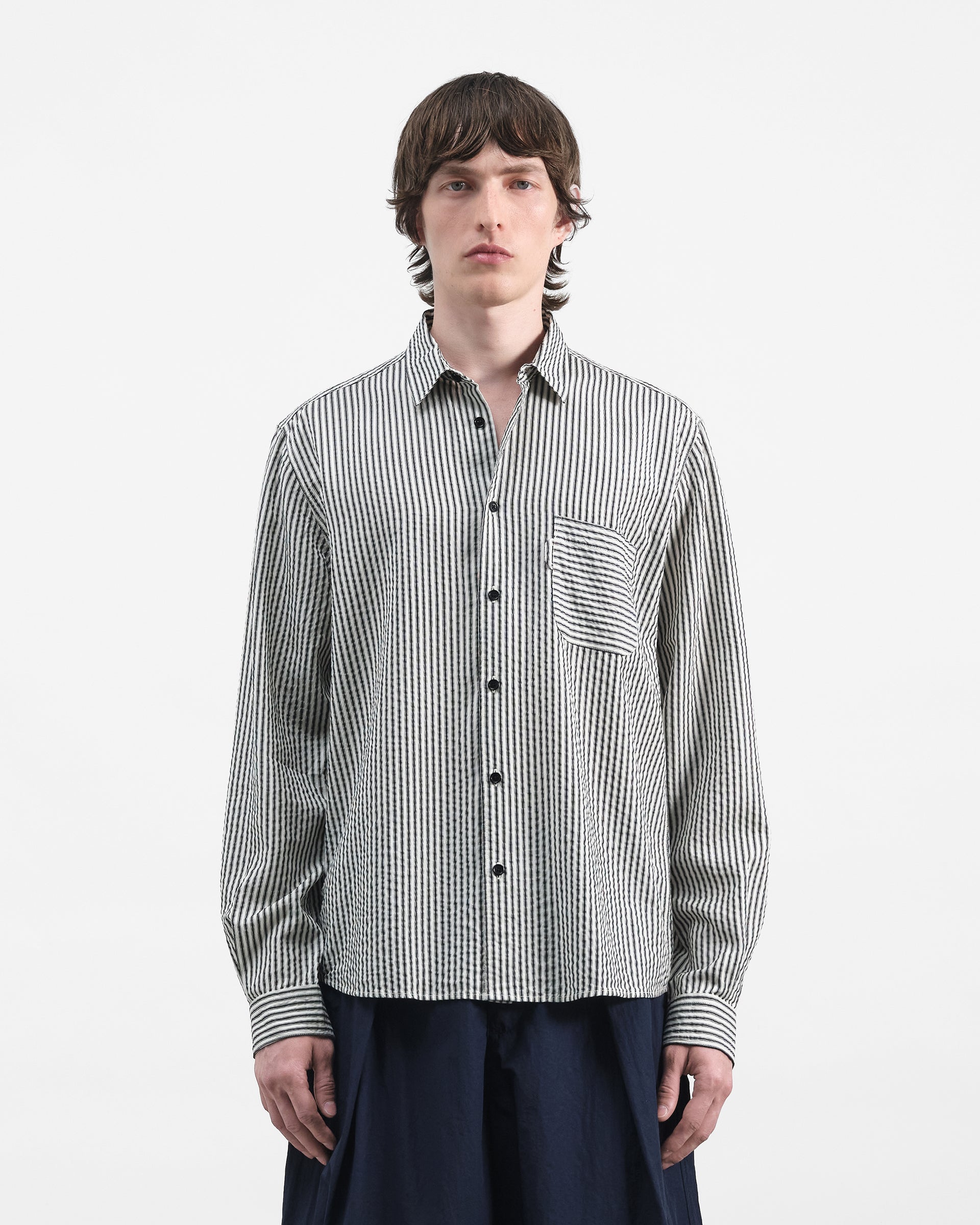 Curtis Shirt - Seersucker Stripe