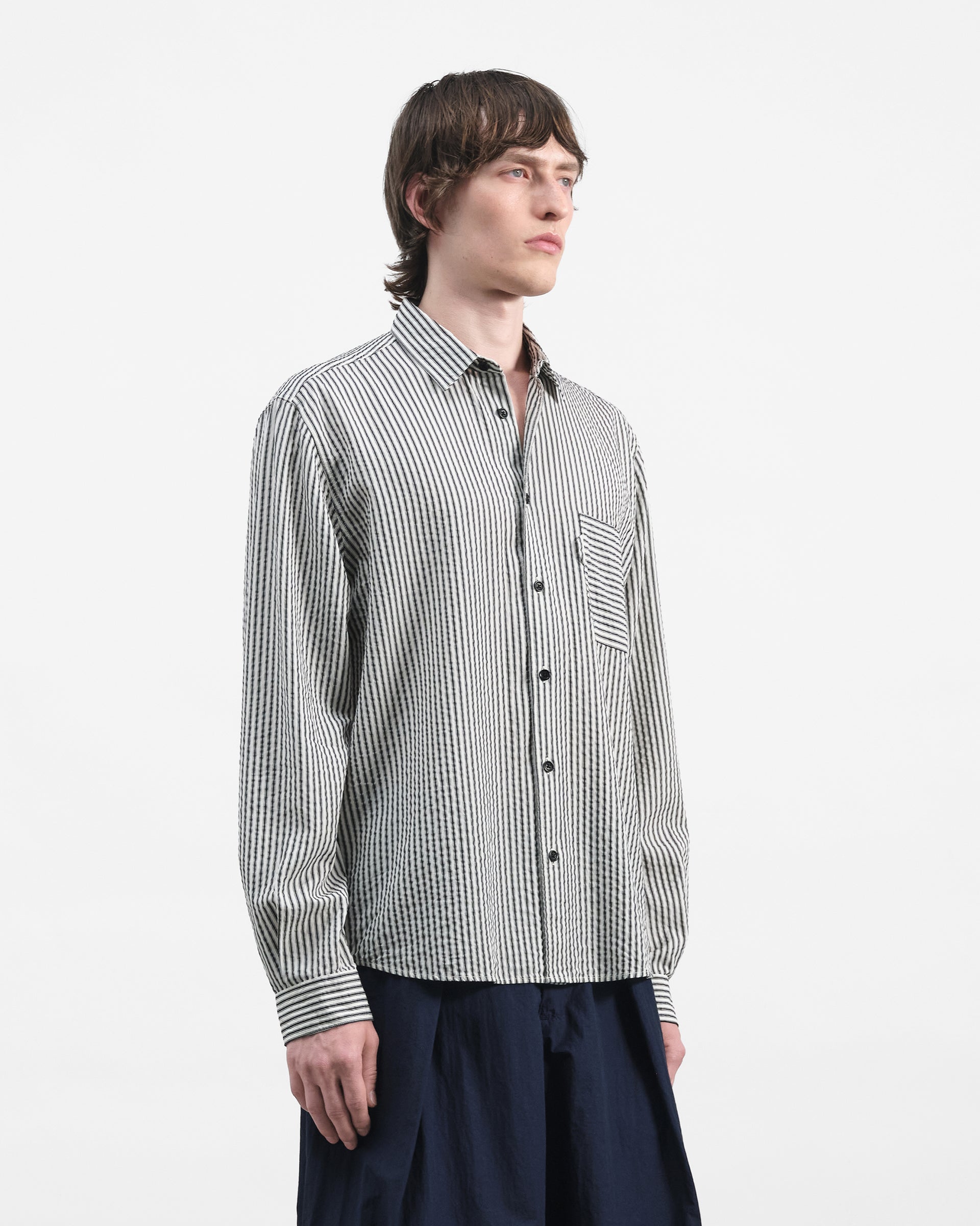 Curtis Shirt - Seersucker Stripe