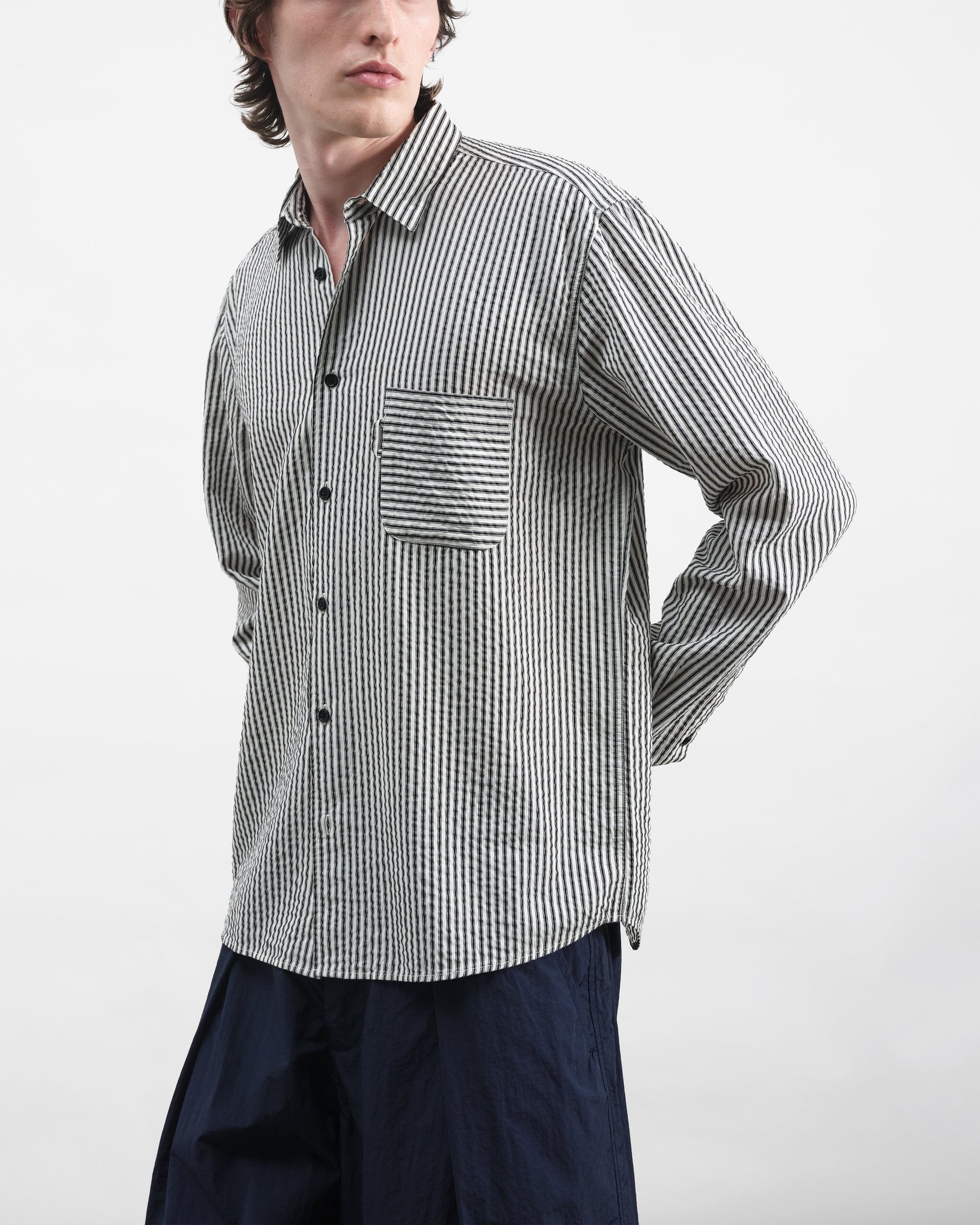 Curtis Shirt - Seersucker Stripe