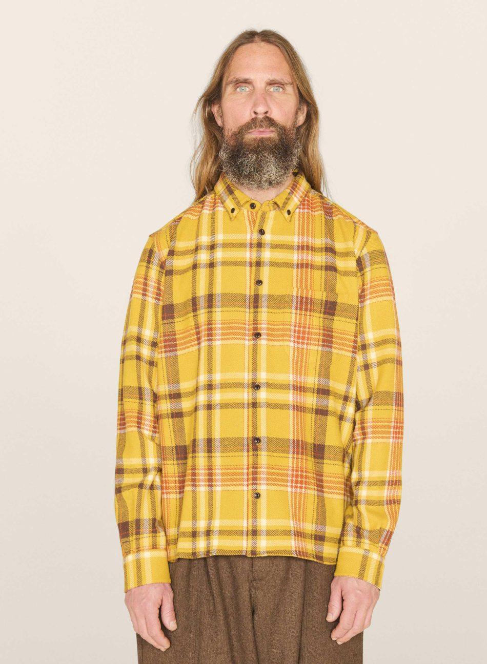 Dean Wool Shirt - Yellow Multi