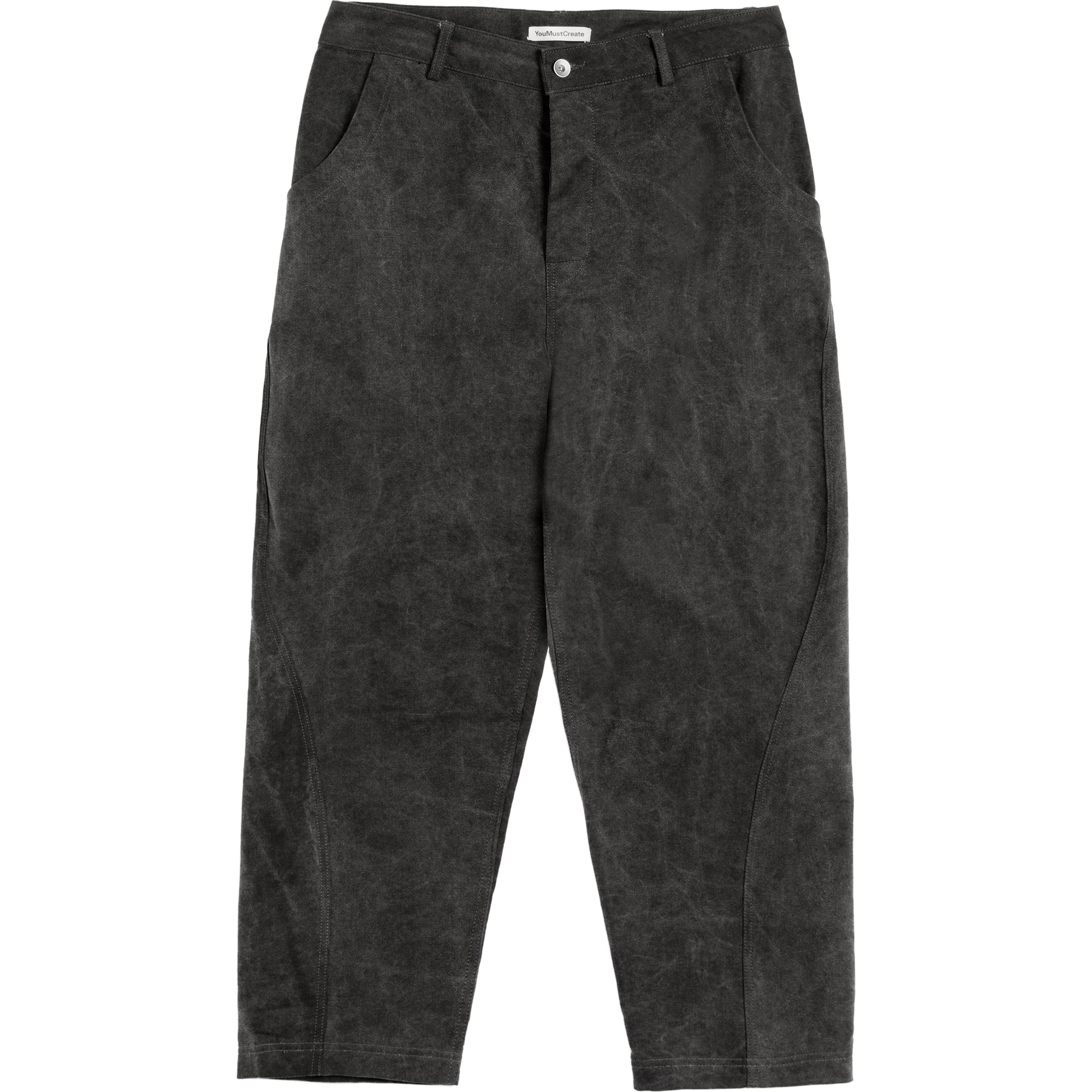 Twisted Seam Trouser - Charcoal