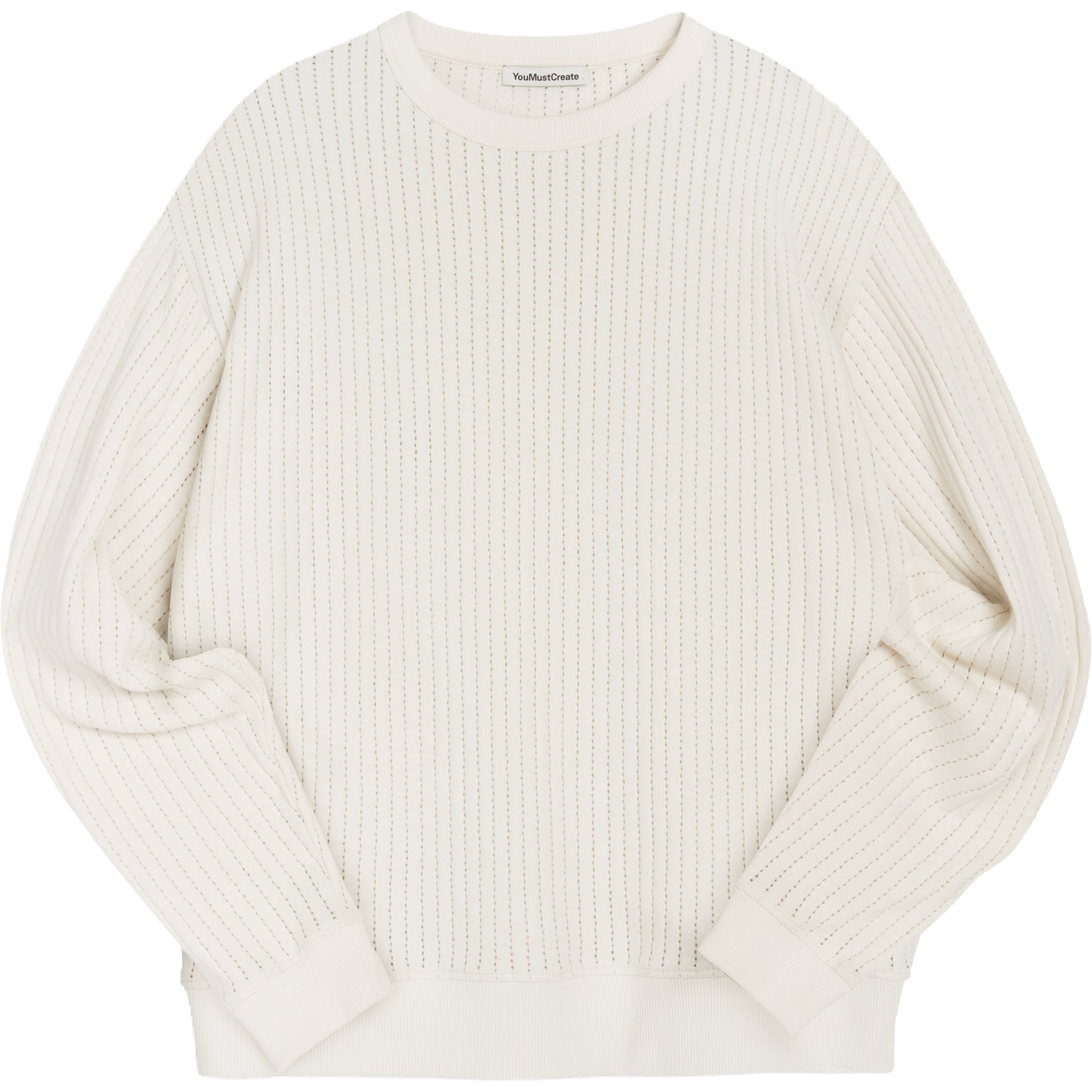 Fauss Perforated Sweatshirt - Off White