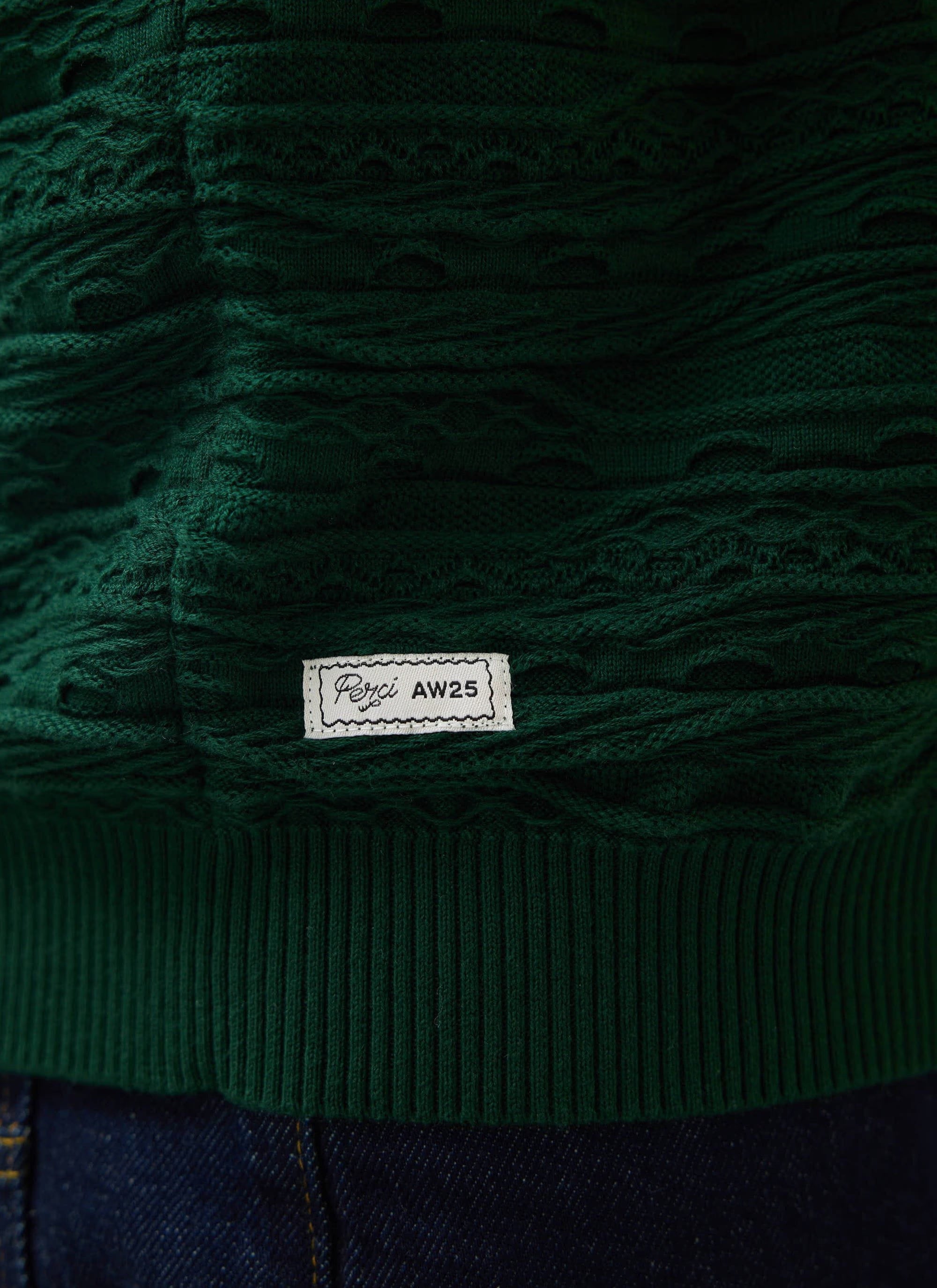 Tales Knitted Crew Neck Jumper - Forest