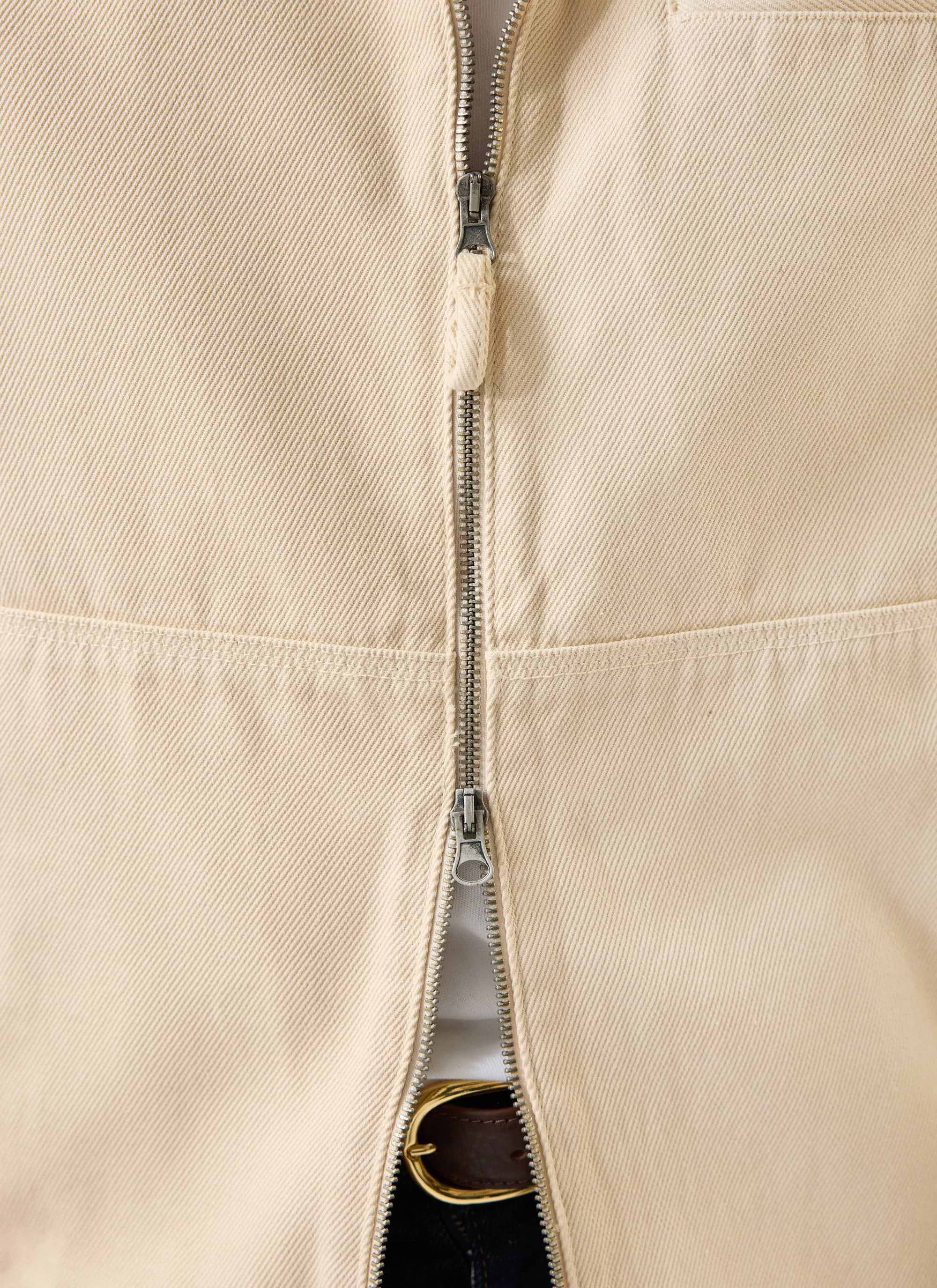 Preface Contrast Collar Jacket - Ecru