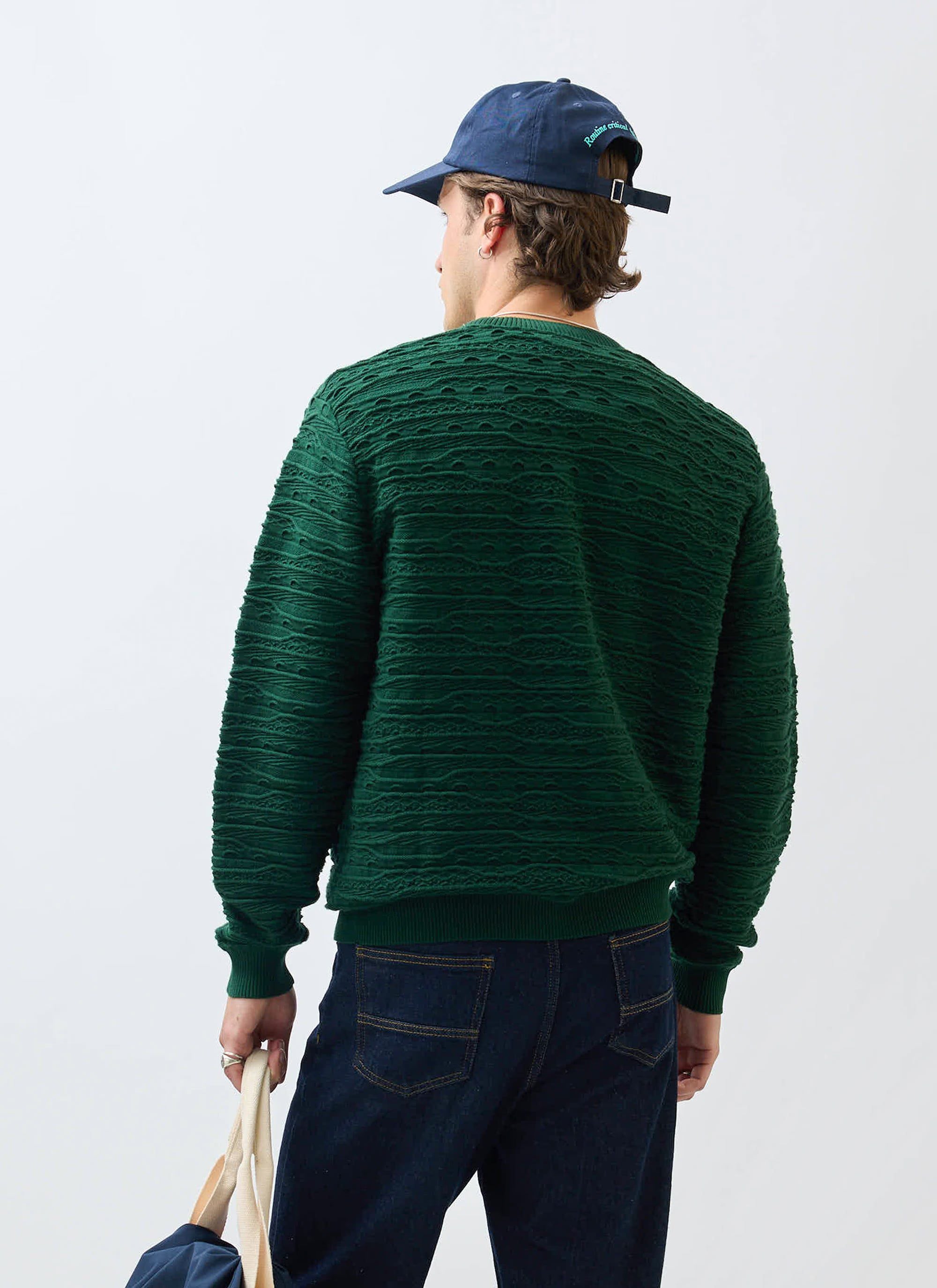 Tales Knitted Crew Neck Jumper - Forest