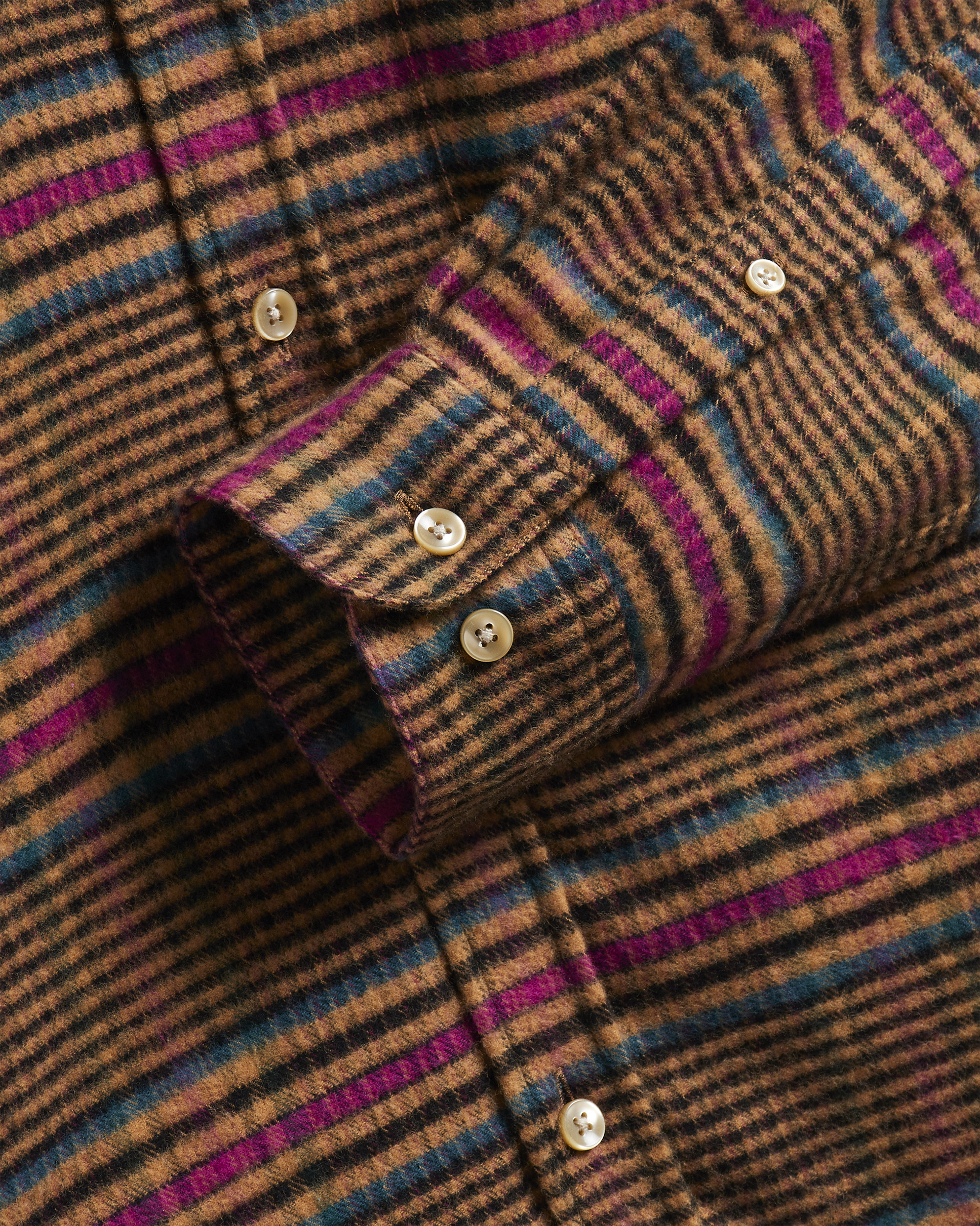 Ponte Flannel - Multi Plaid