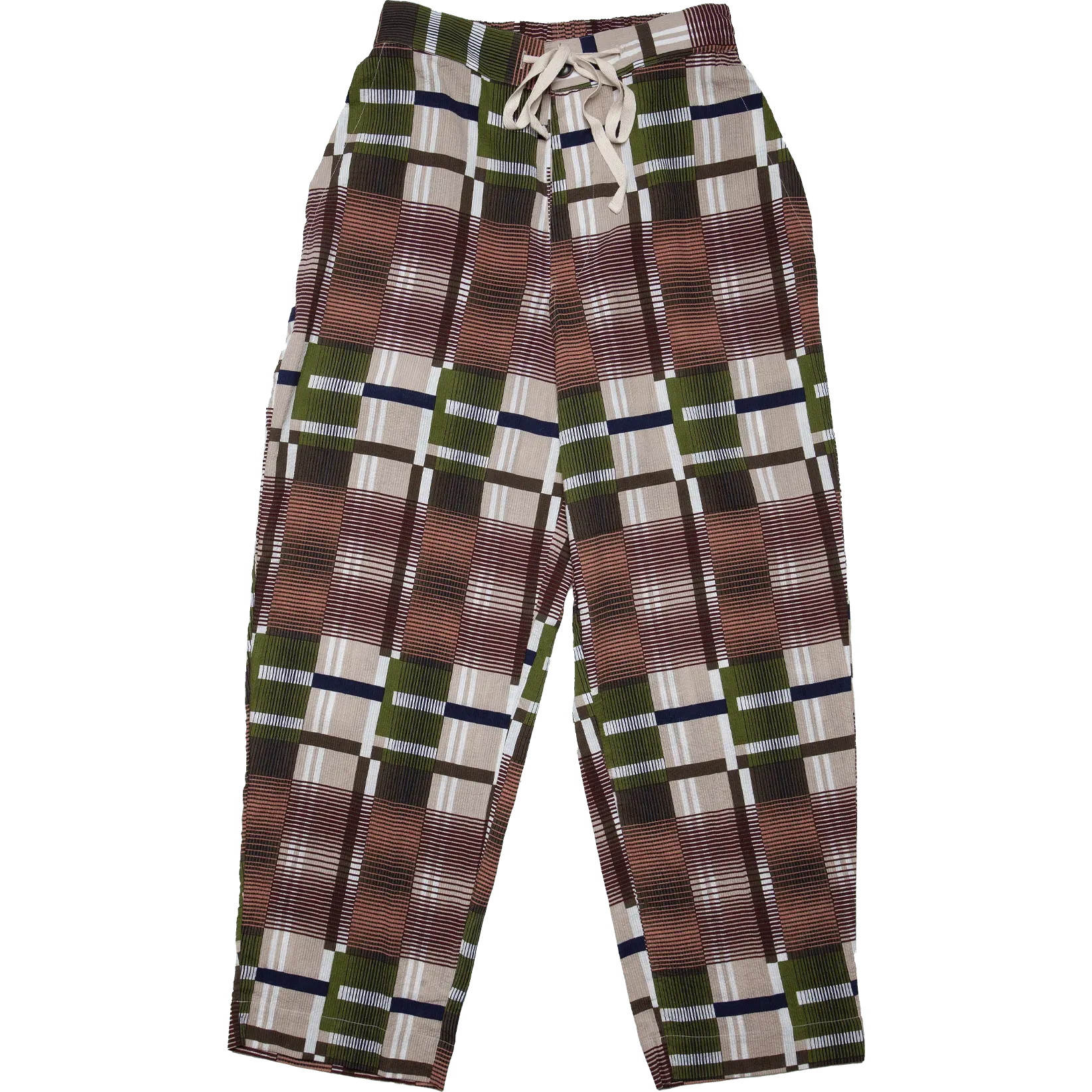 Orage Seersucker Pants - Khaki