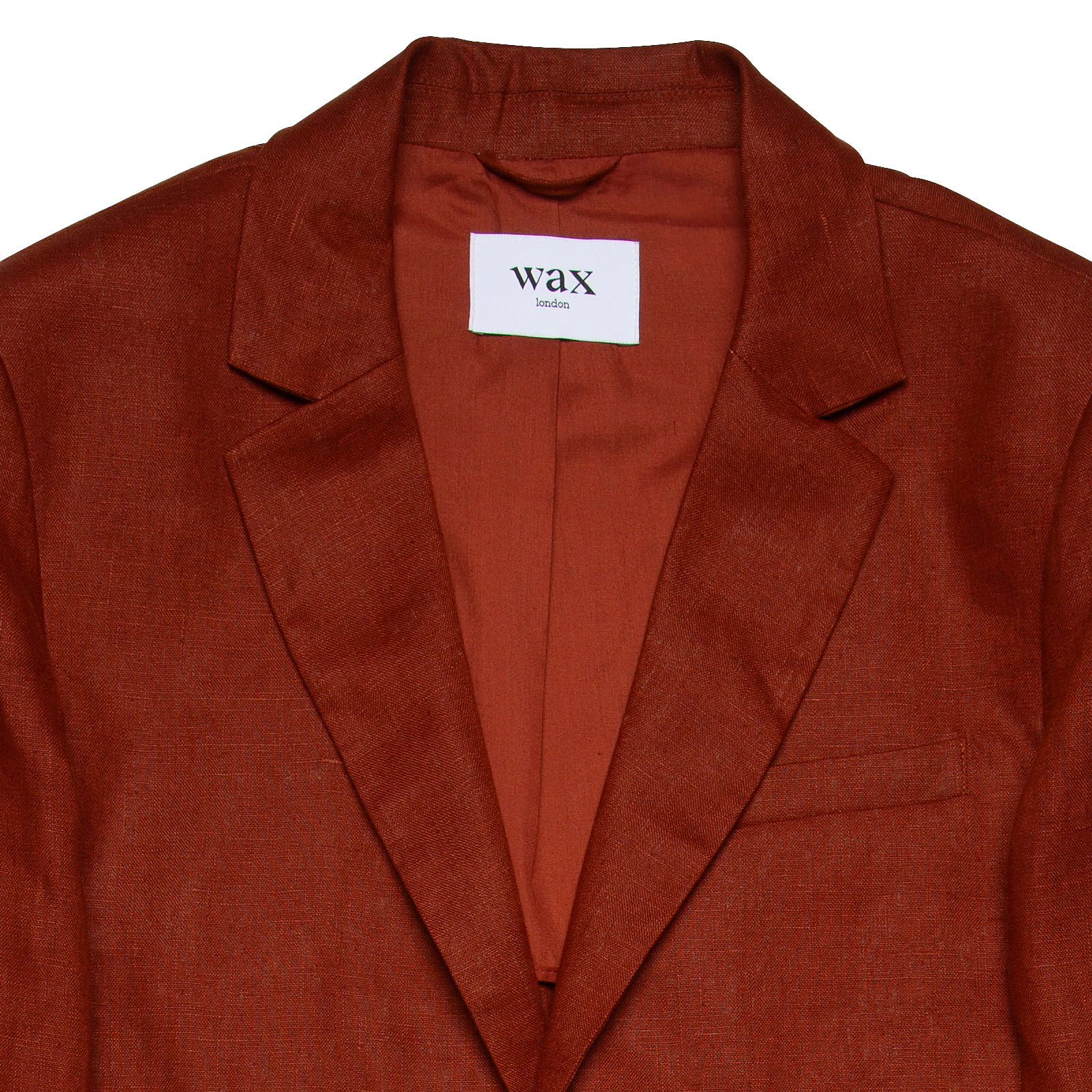 Fintry Linen Blazer - Rust