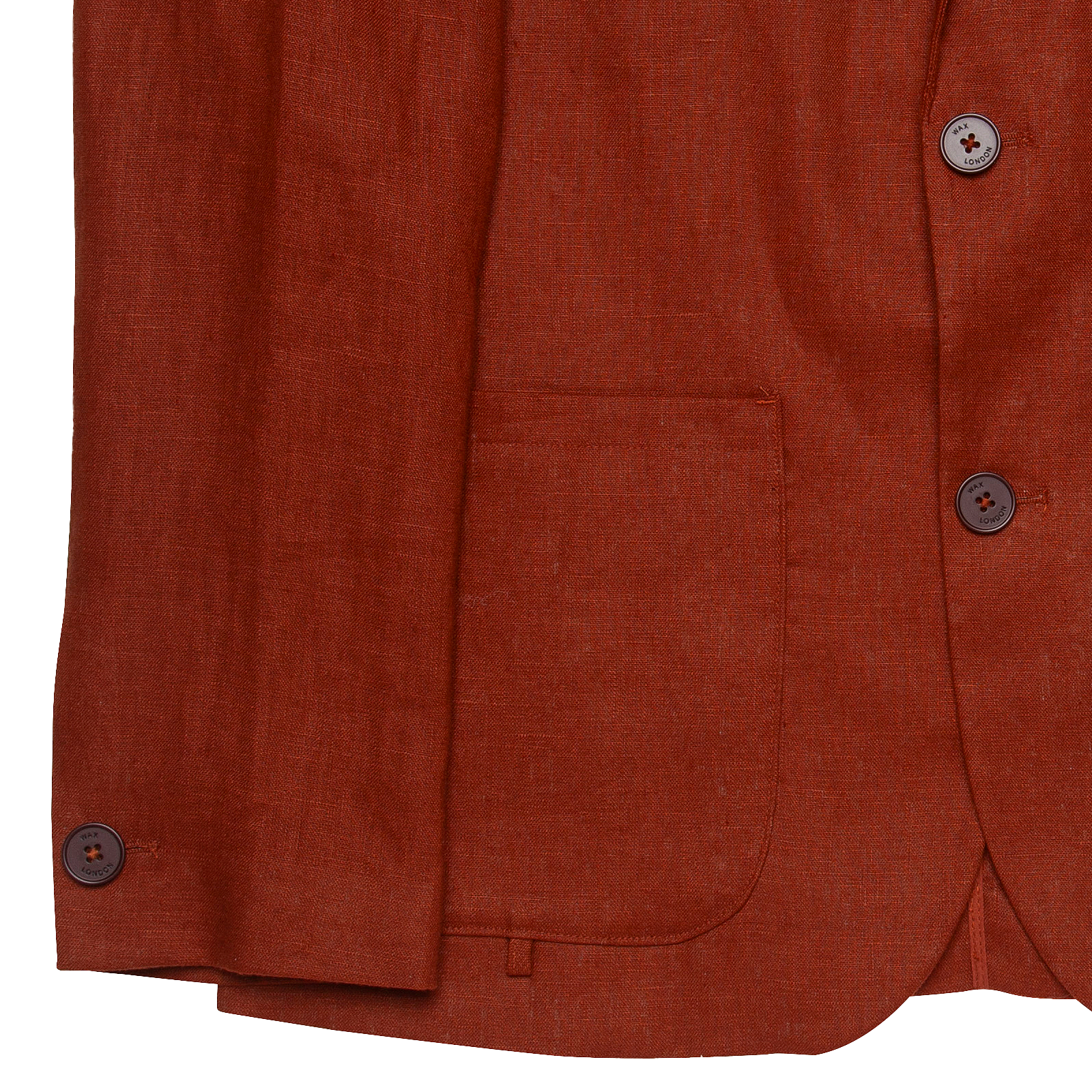 Fintry Linen Blazer - Rust