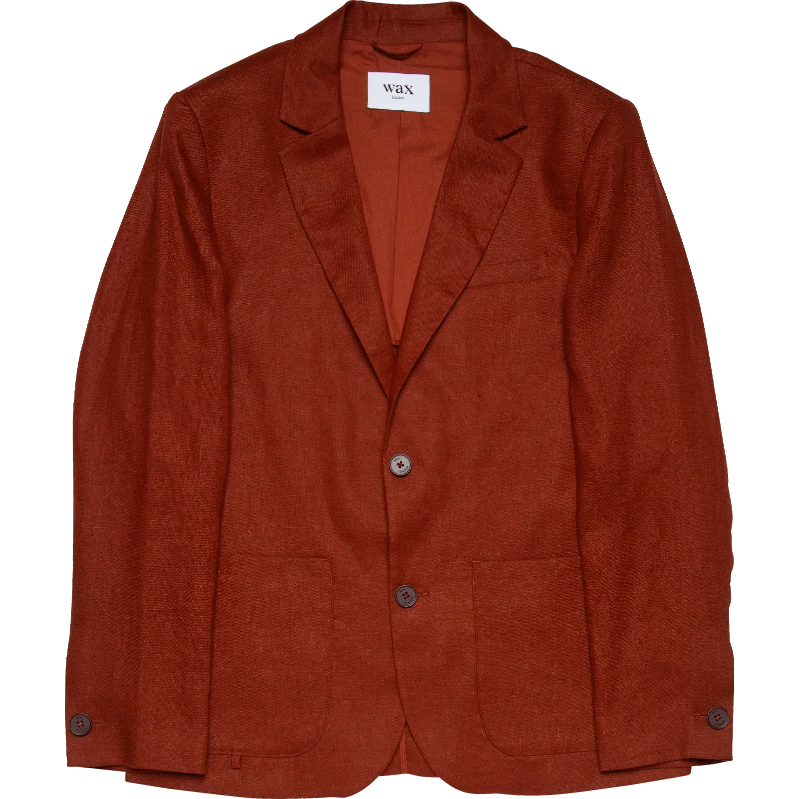 Fintry Linen Blazer - Rust
