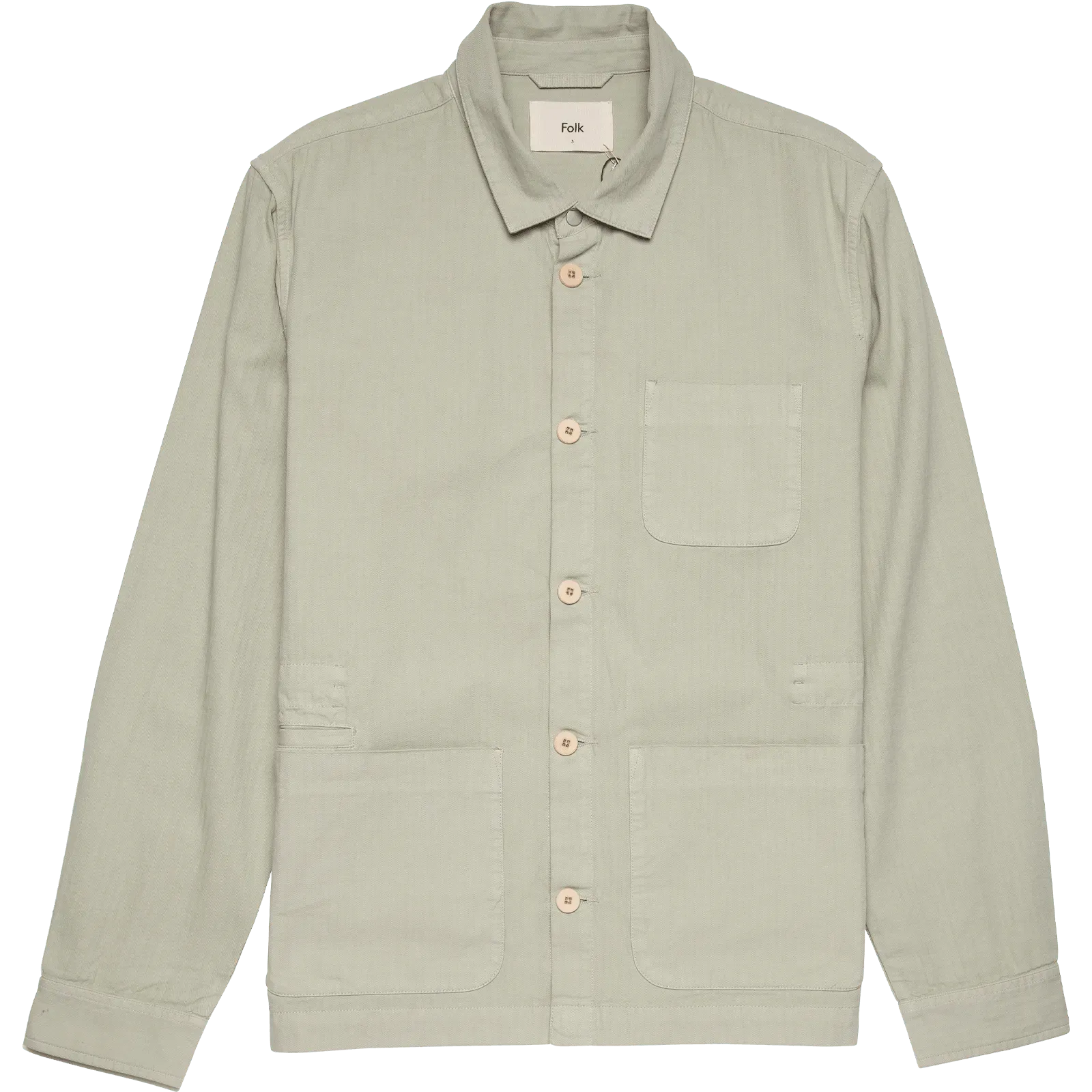 Assembly Jacket - Light Olive Herringbone