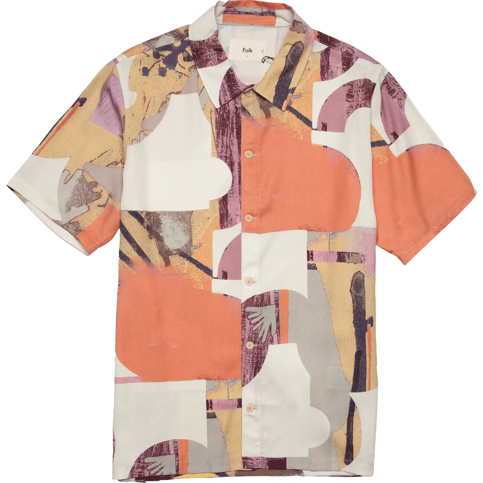 Gabe Cutout Shirt - Coral Multi