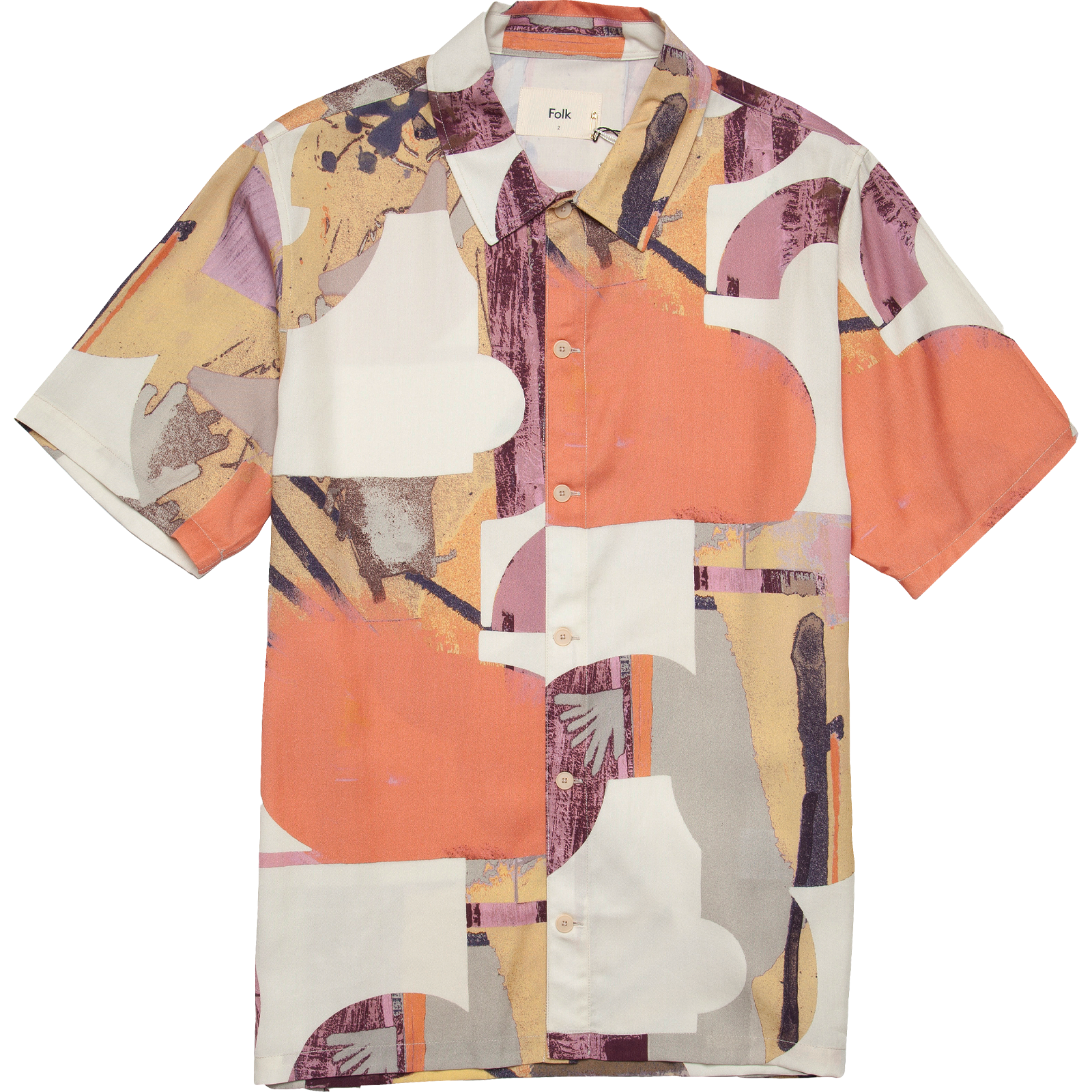 Gabe Cutout Shirt - Coral Multi