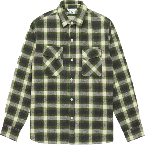 Crosscut Flannel - Emerald Shaggy Check