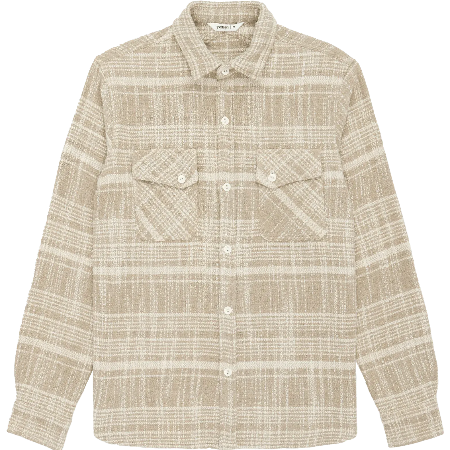 Crosscut Flannel - Alabaster Jacquard