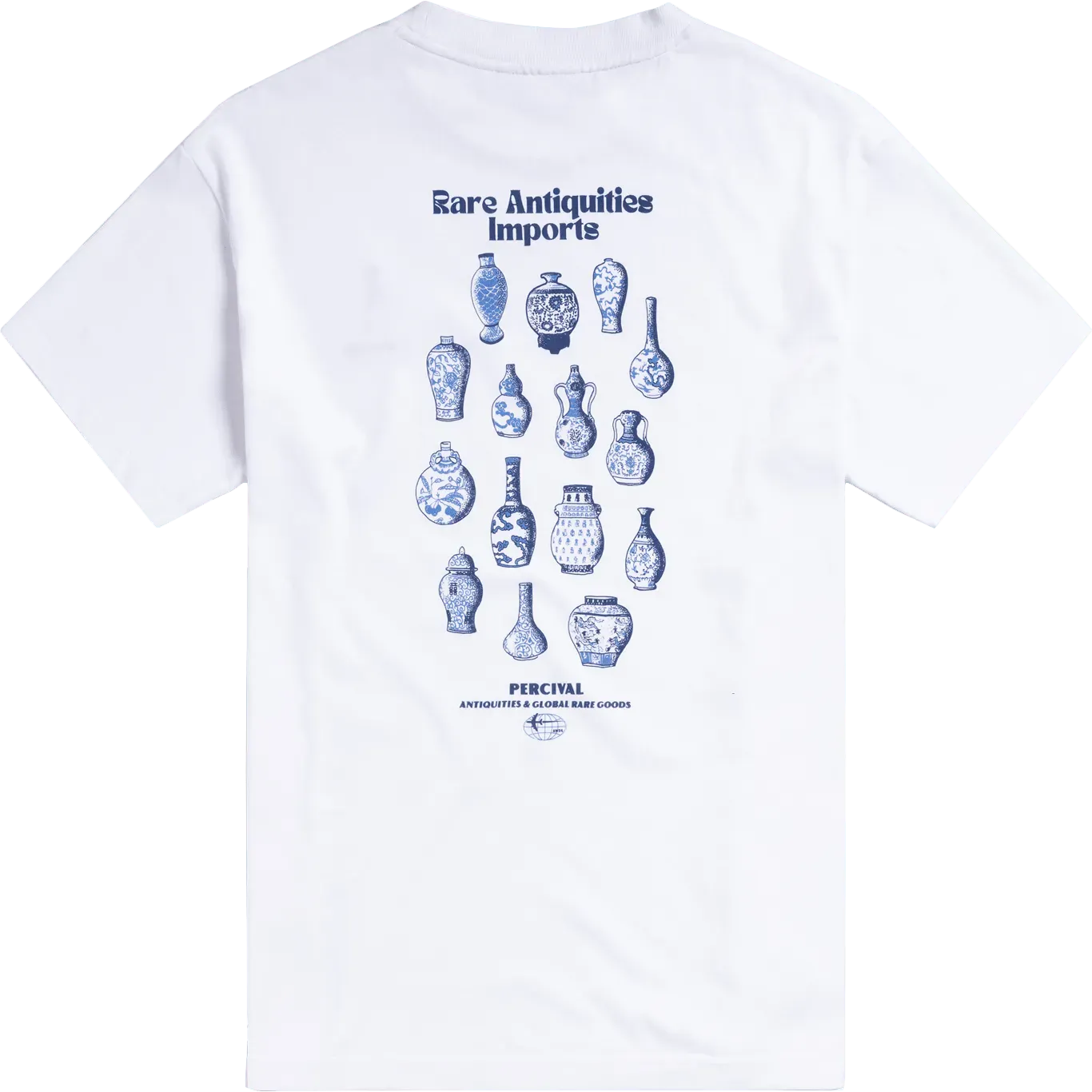 Antique Ceramics Oversized T-Shirt - White