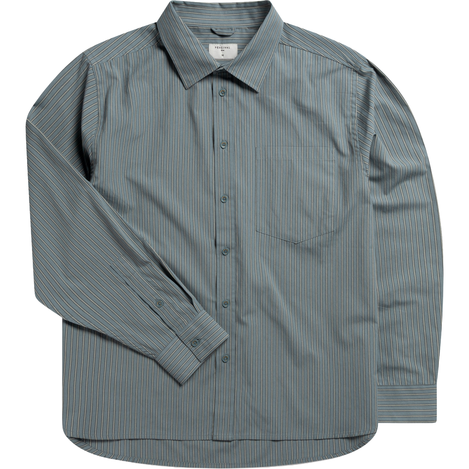 Clancy Striped Long Sleeve Shirt - Blue