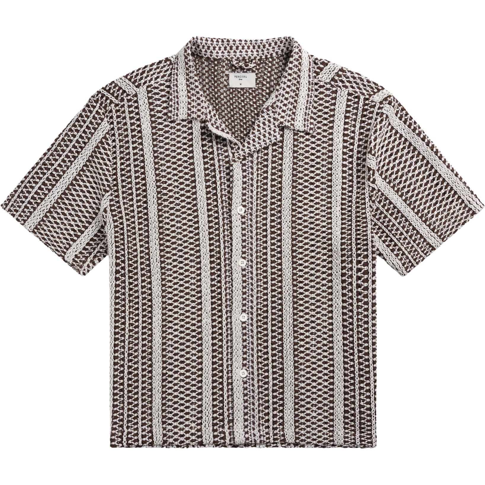 Hugh Crochet Boxy Shirt - Black