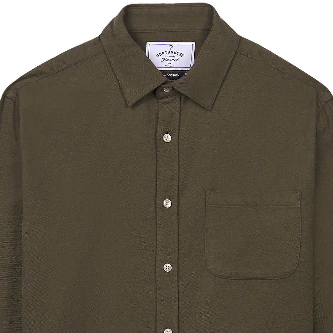 Teca Flannel Shirt - Dark Olive