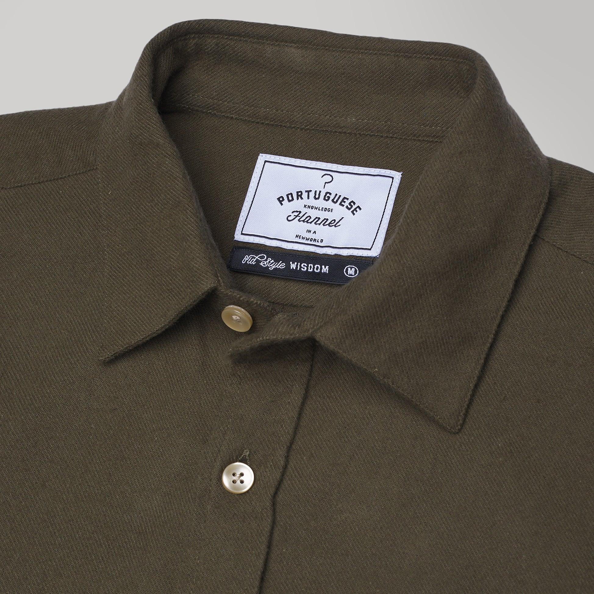 Teca Flannel Shirt - Dark Olive