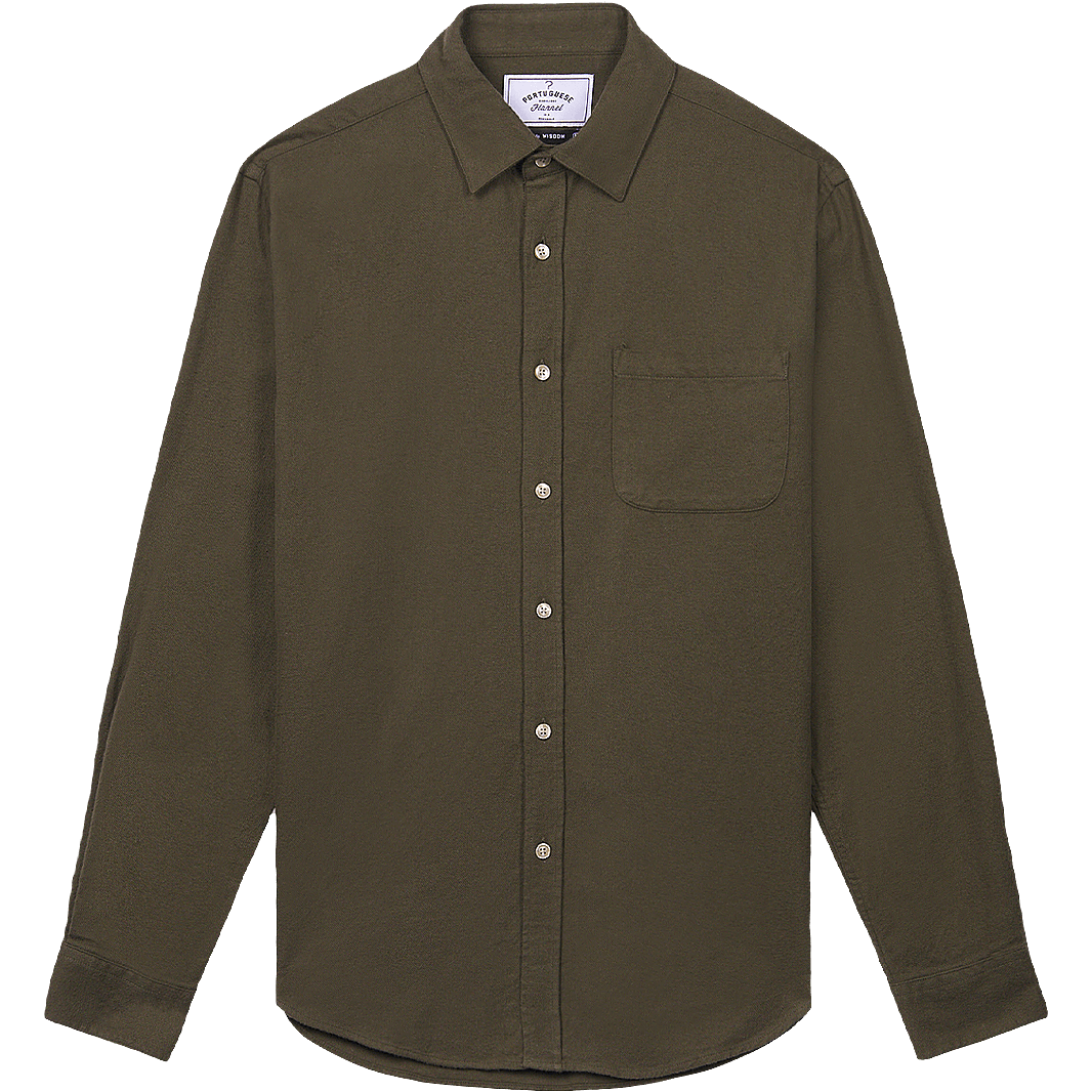 Teca Flannel Shirt - Dark Olive