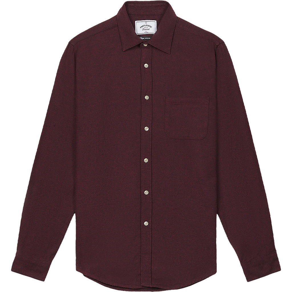 Teca Flannel Shirt - Bordeaux