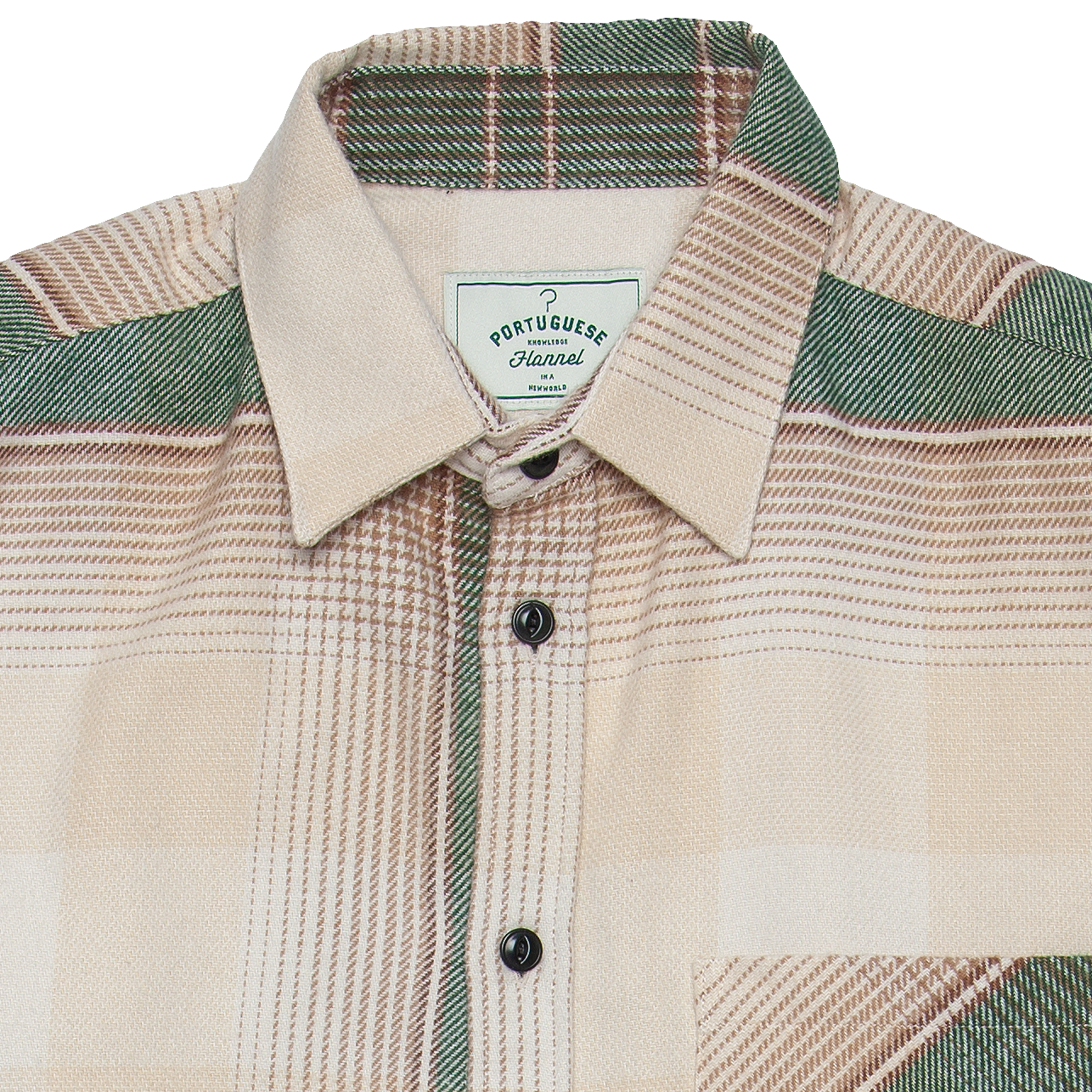 Sqoia Flannel Shirt - Moss / Cream