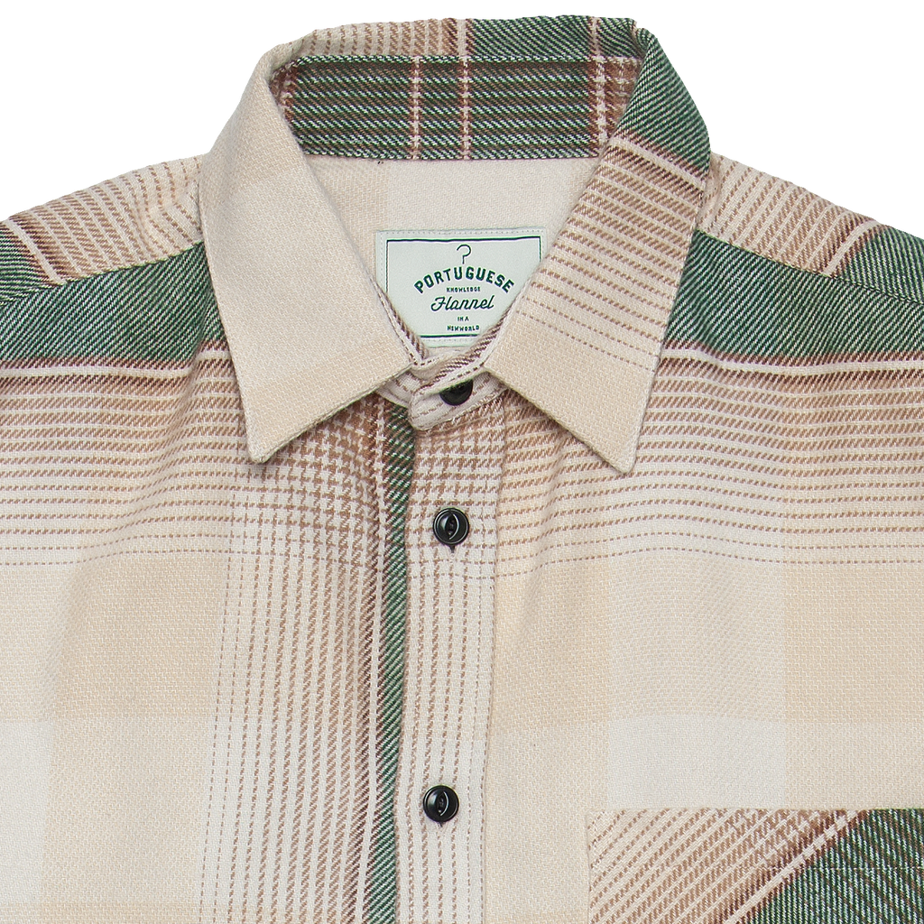 Sqoia Flannel Shirt - Moss / Cream