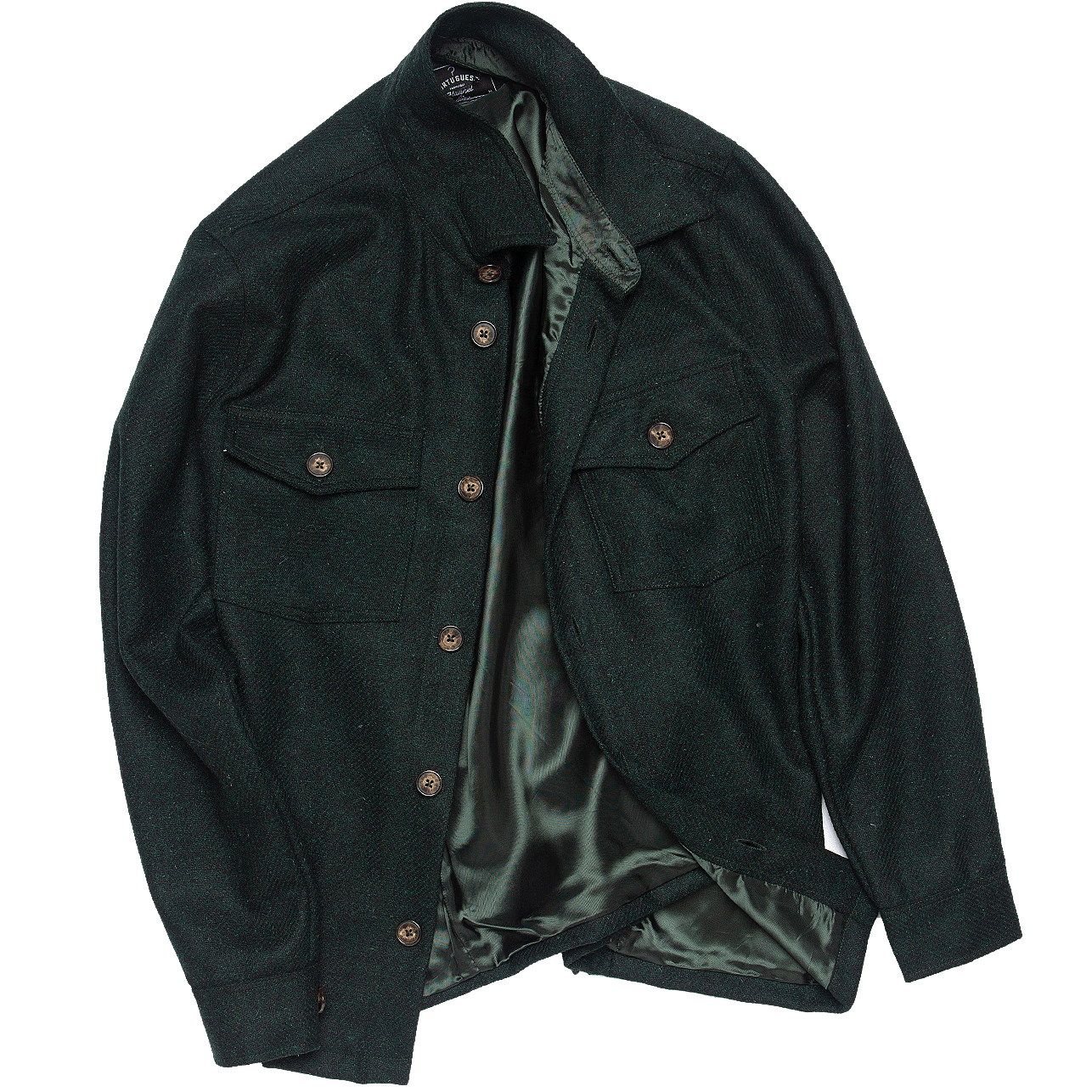 Wool Field Overshirt - Green