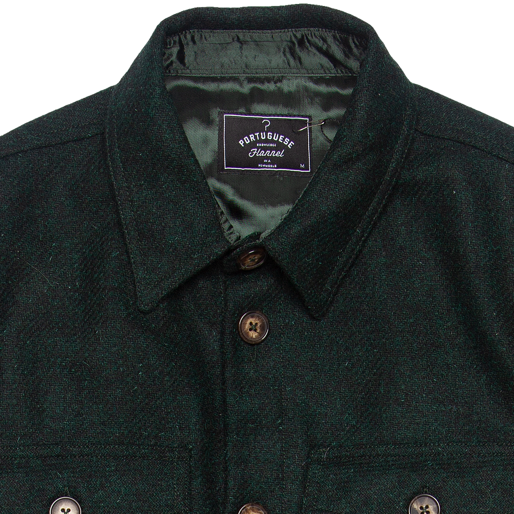 Wool Field Overshirt - Green