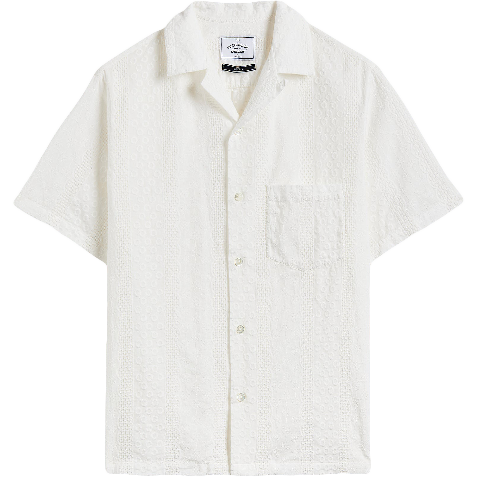 Santos Shirt - White Embroidery