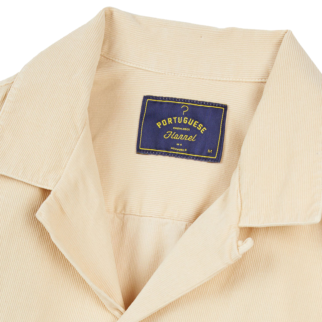 Cord Camp Collar Shirt - Cream