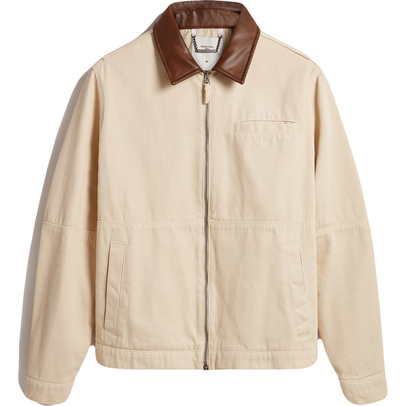 Preface Contrast Collar Jacket - Ecru