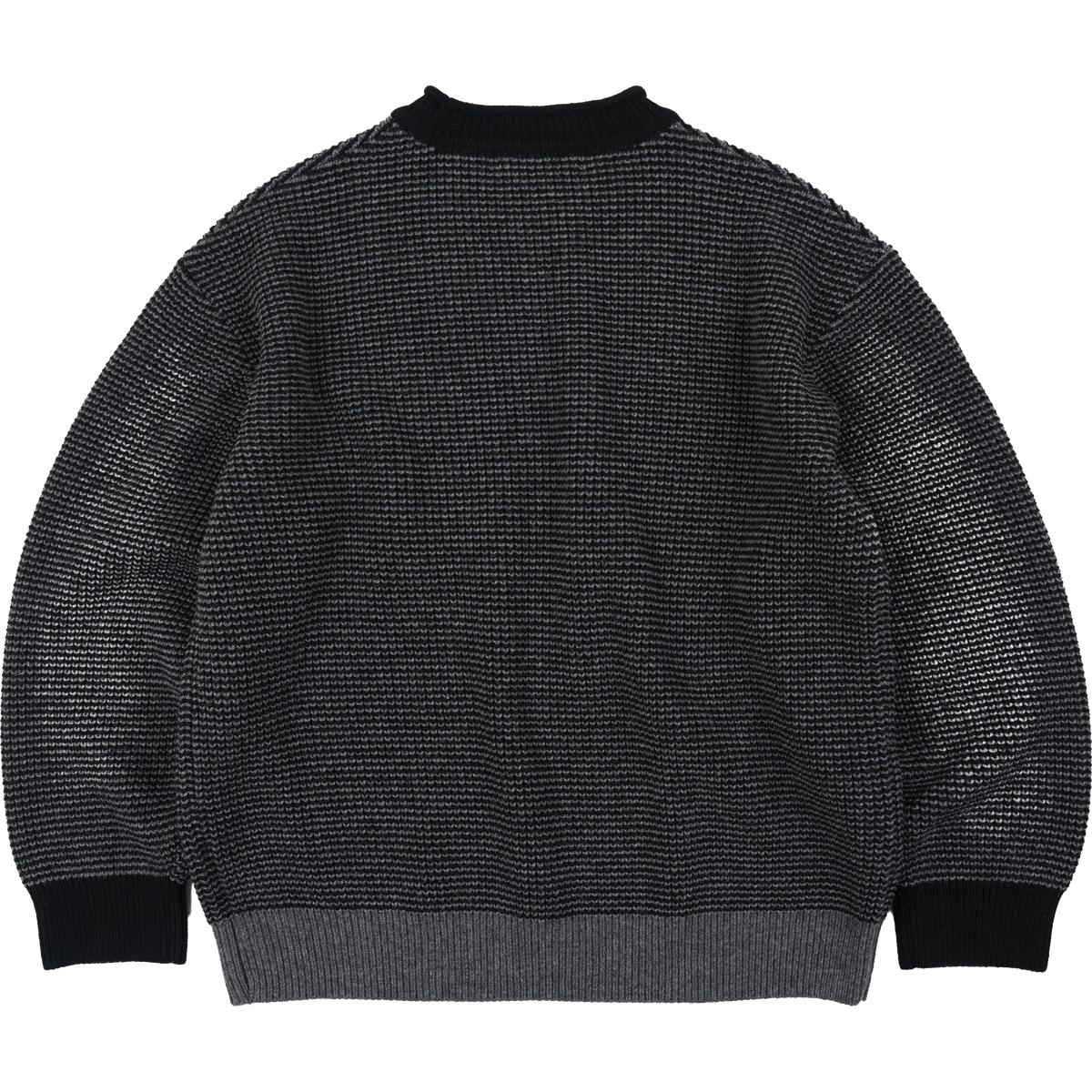 Rollneck Ringer Knit - Black