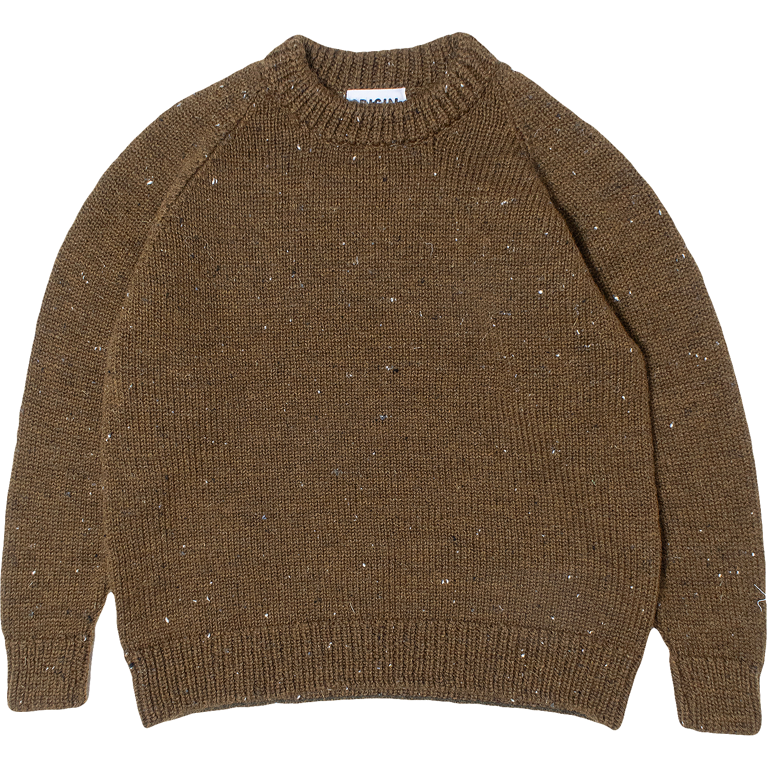 Raglan Chunky Knit - Khaki Nepp