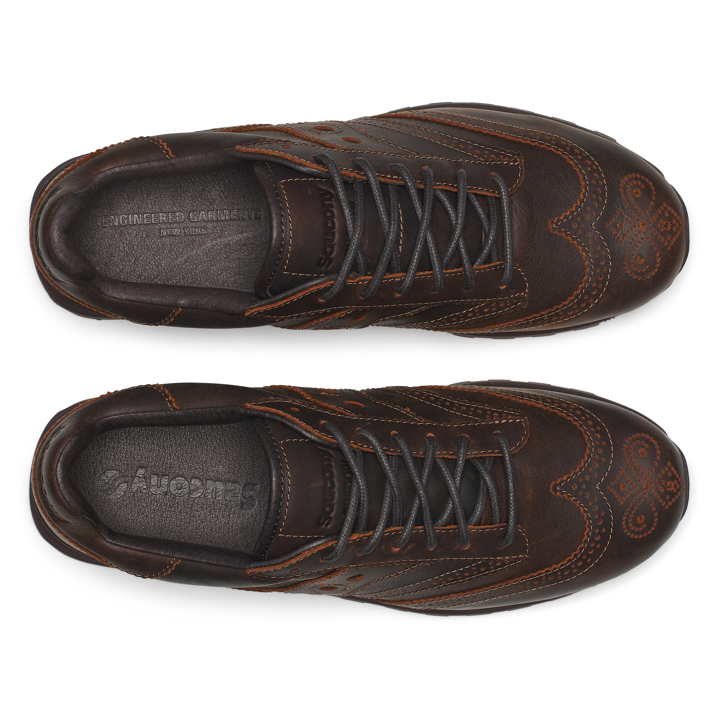 Engineered Garments x Saucony Shadow Original Wingtip - Brown