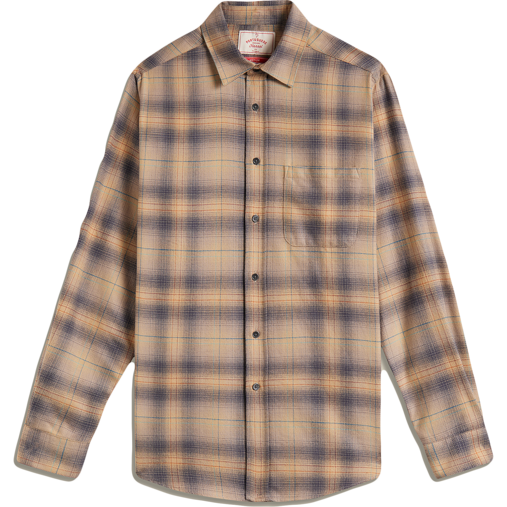 Saga Flannel Shirt - Beige Check