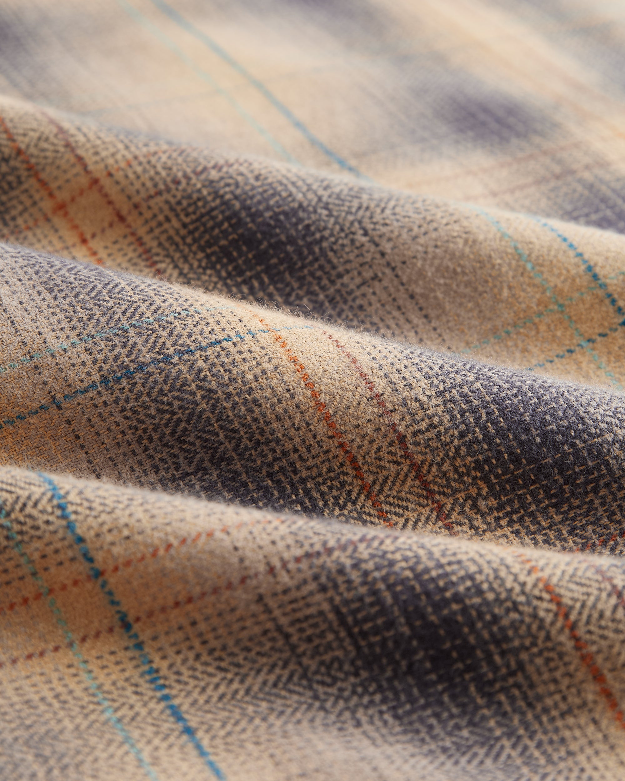 Saga Flannel Shirt - Beige Check