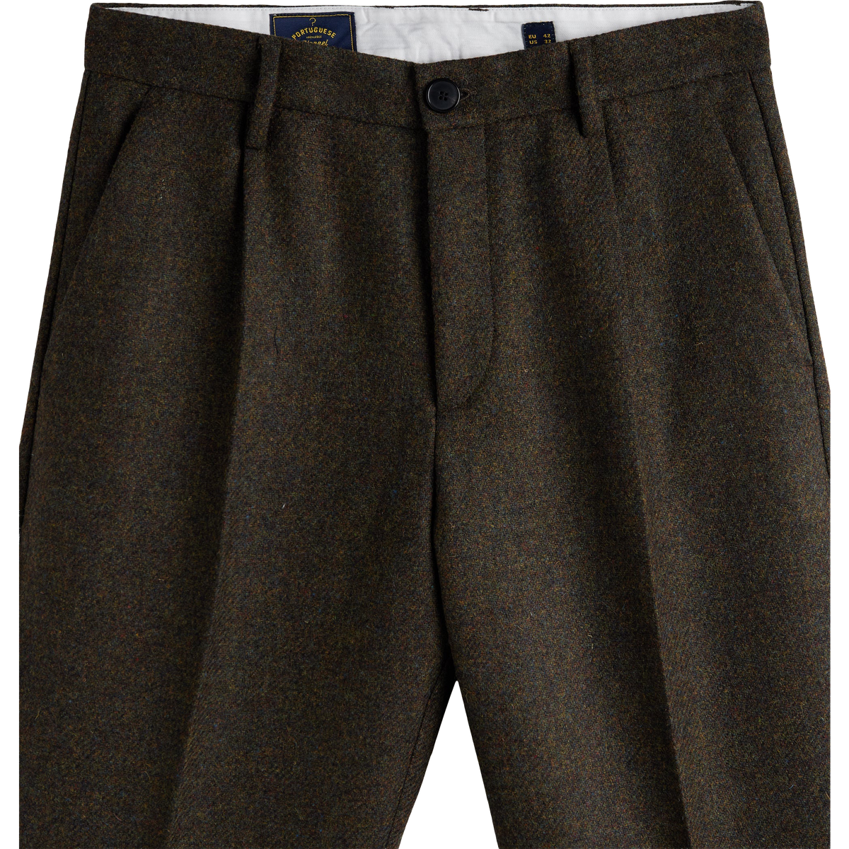 Single Pleat Trousers - Forest Green