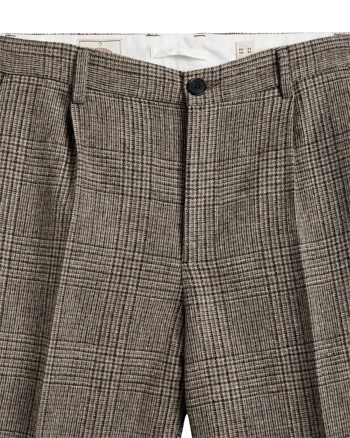 Prince of Wales Single Pleat Trousers - Alton Grey