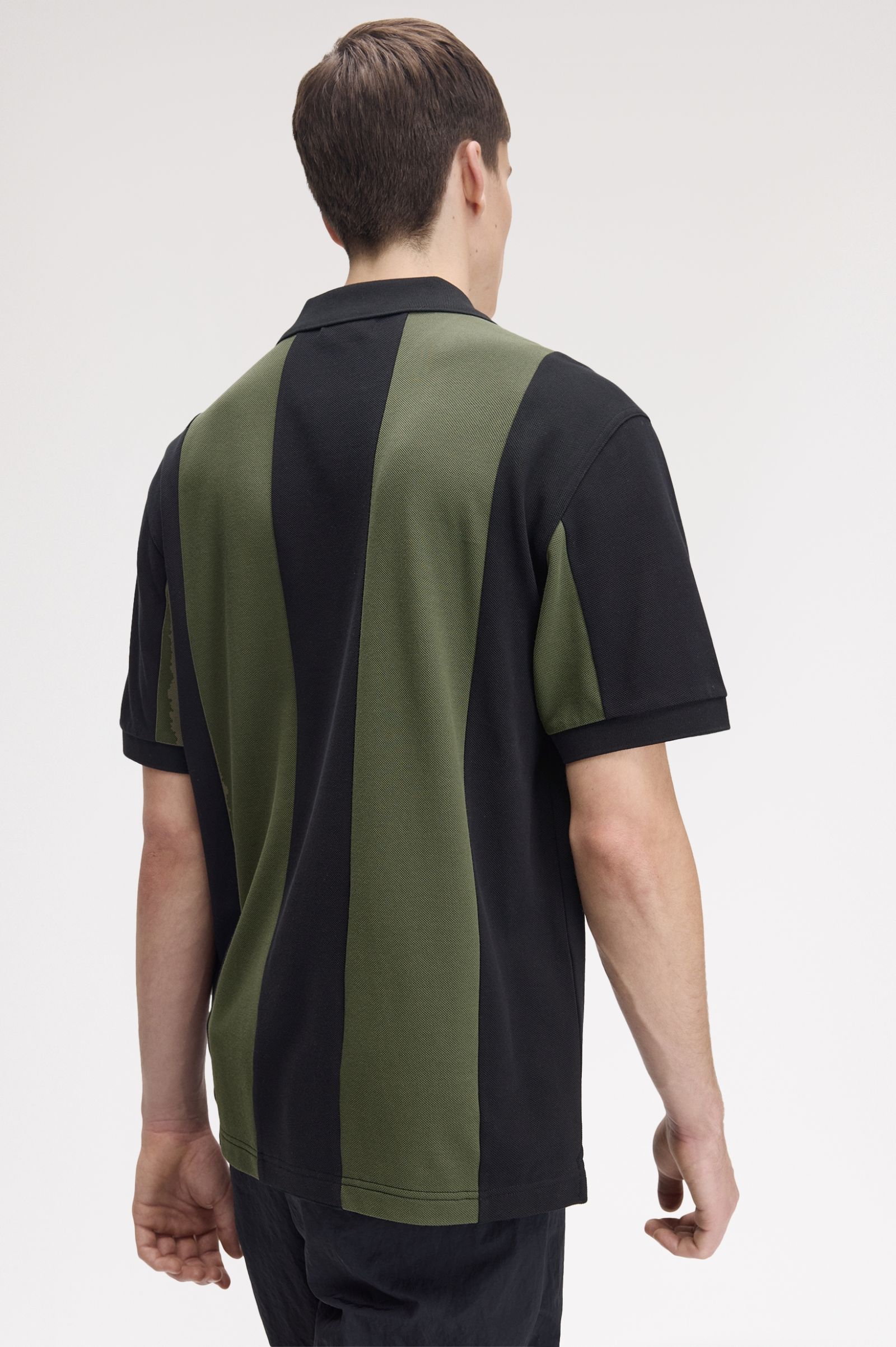 Meyba x Fred Perry Cut & Sew Polo - Black