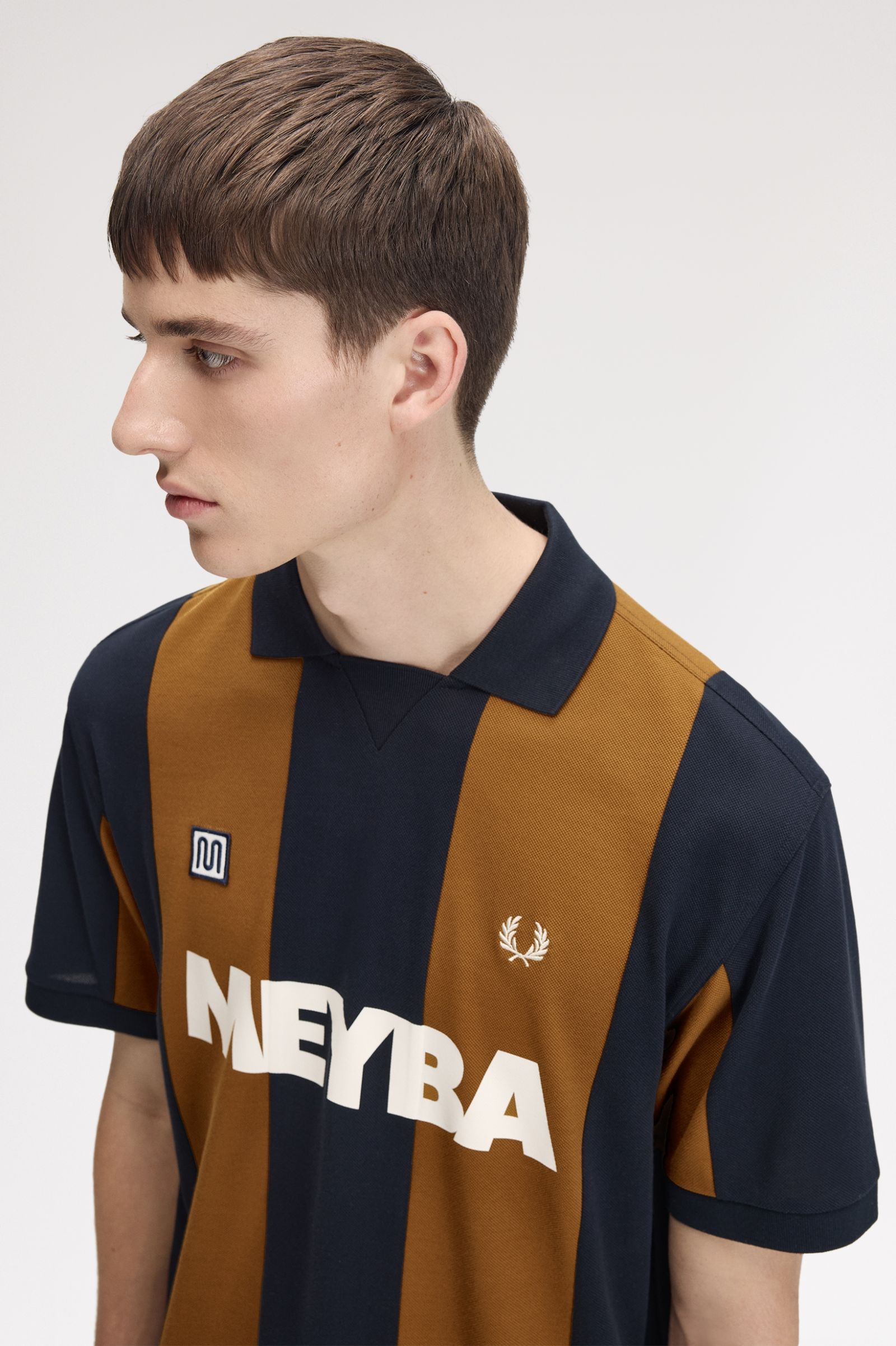 Meyba x Fred Perry Cut & Sew Polo - Navy