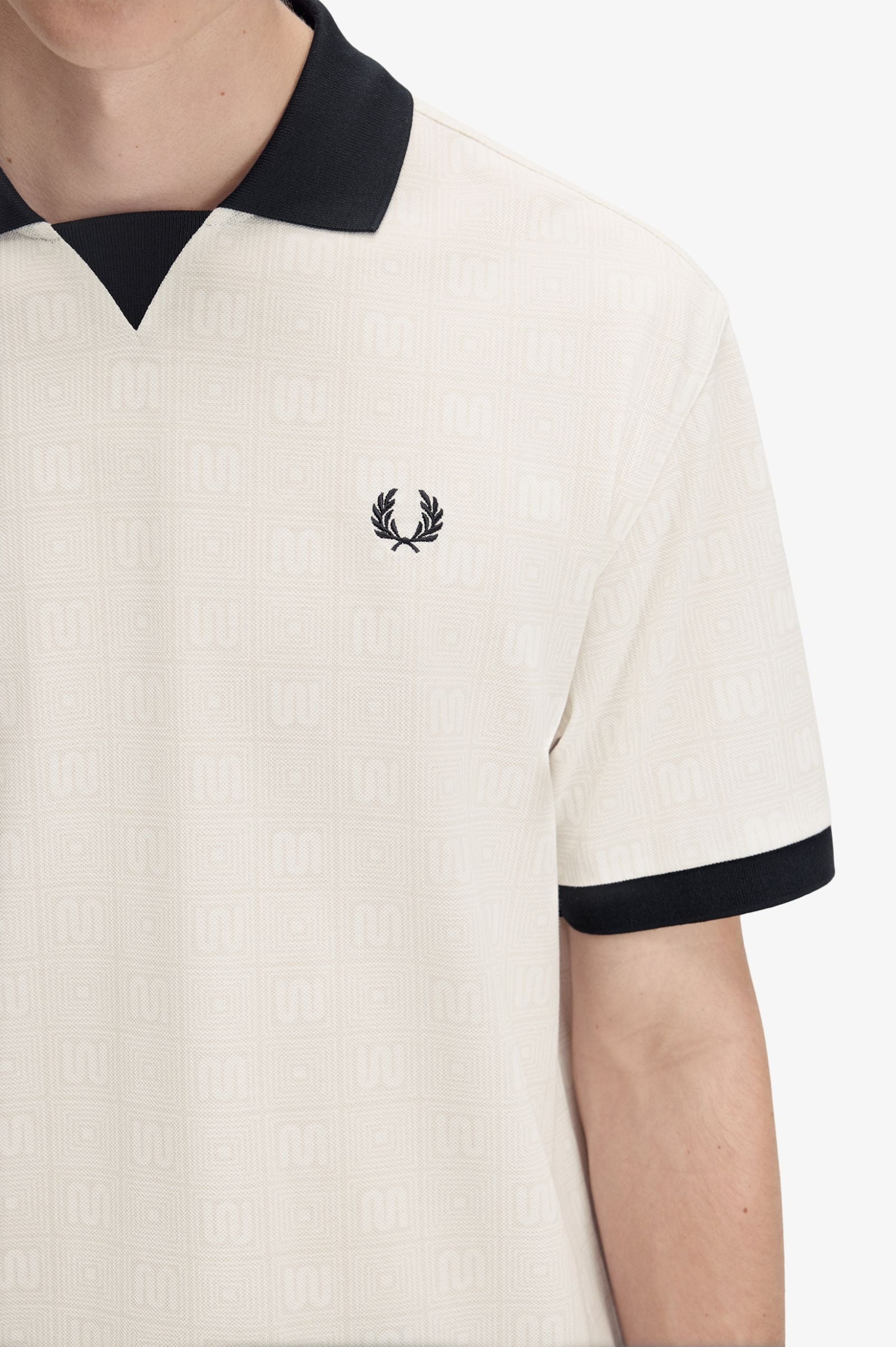 Meyba x Fred Perry Printed Polo - Ecru