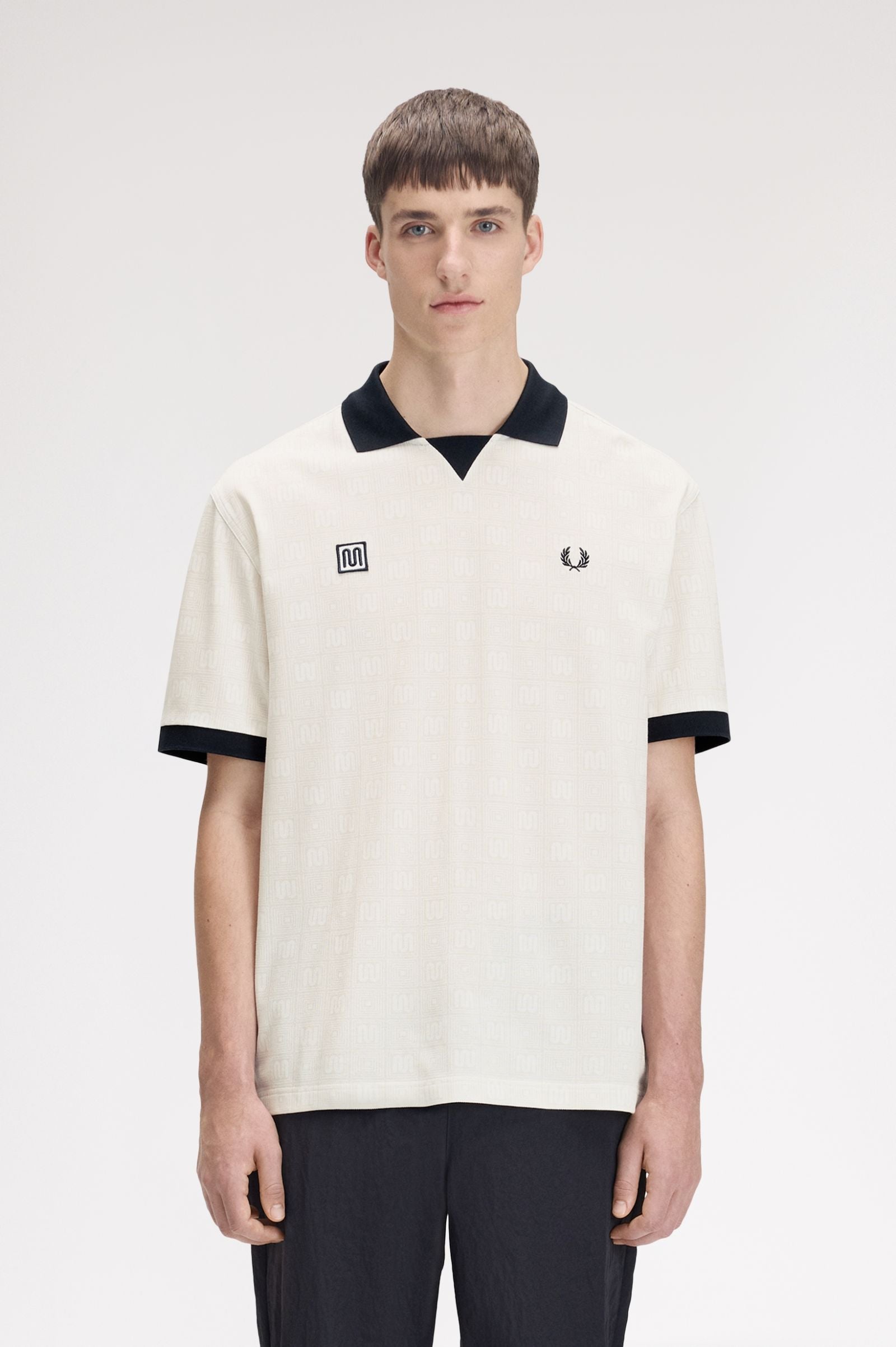 Meyba x Fred Perry Printed Polo - Ecru