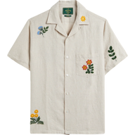 Spring Embroidery Shirt - Beige - XS