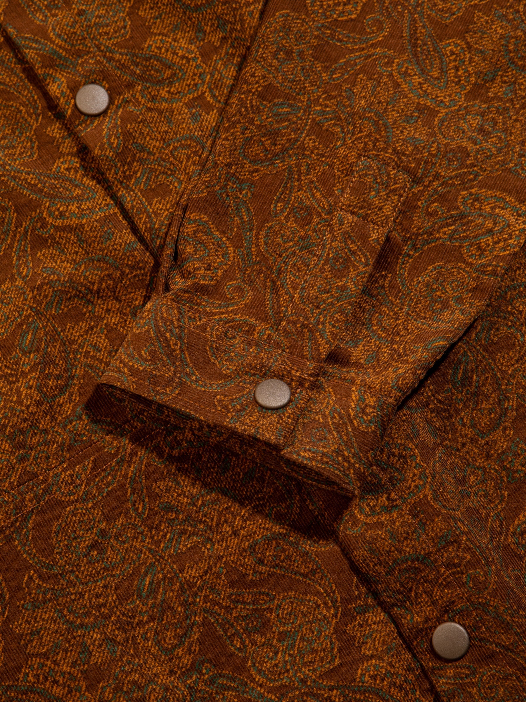 Armadale Shirt Jacket - Rust Paisley